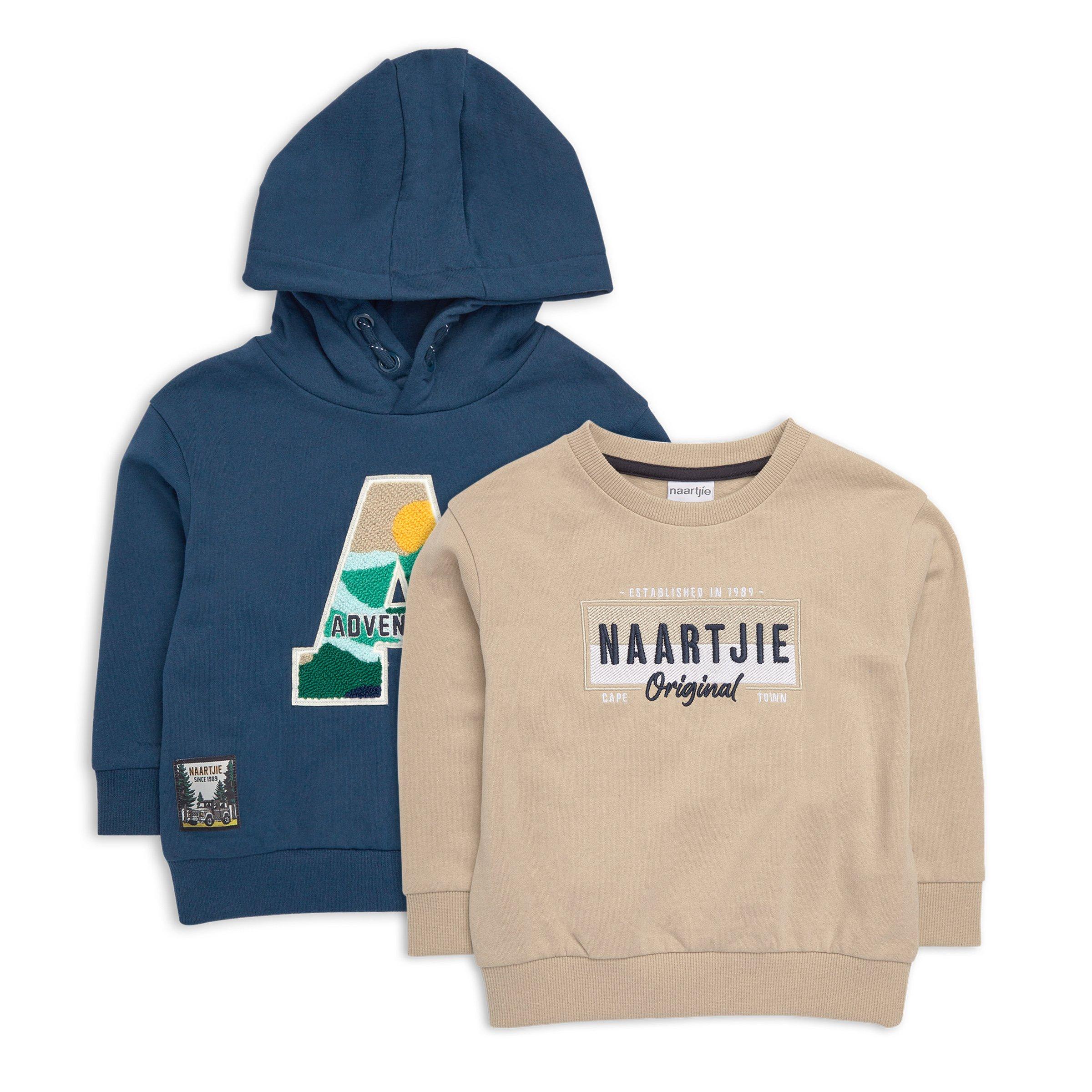 Sweat à Capuche Garçon Naartjie Kids - Bleu Ciel - Taille XL (7 Ans) - Occasion