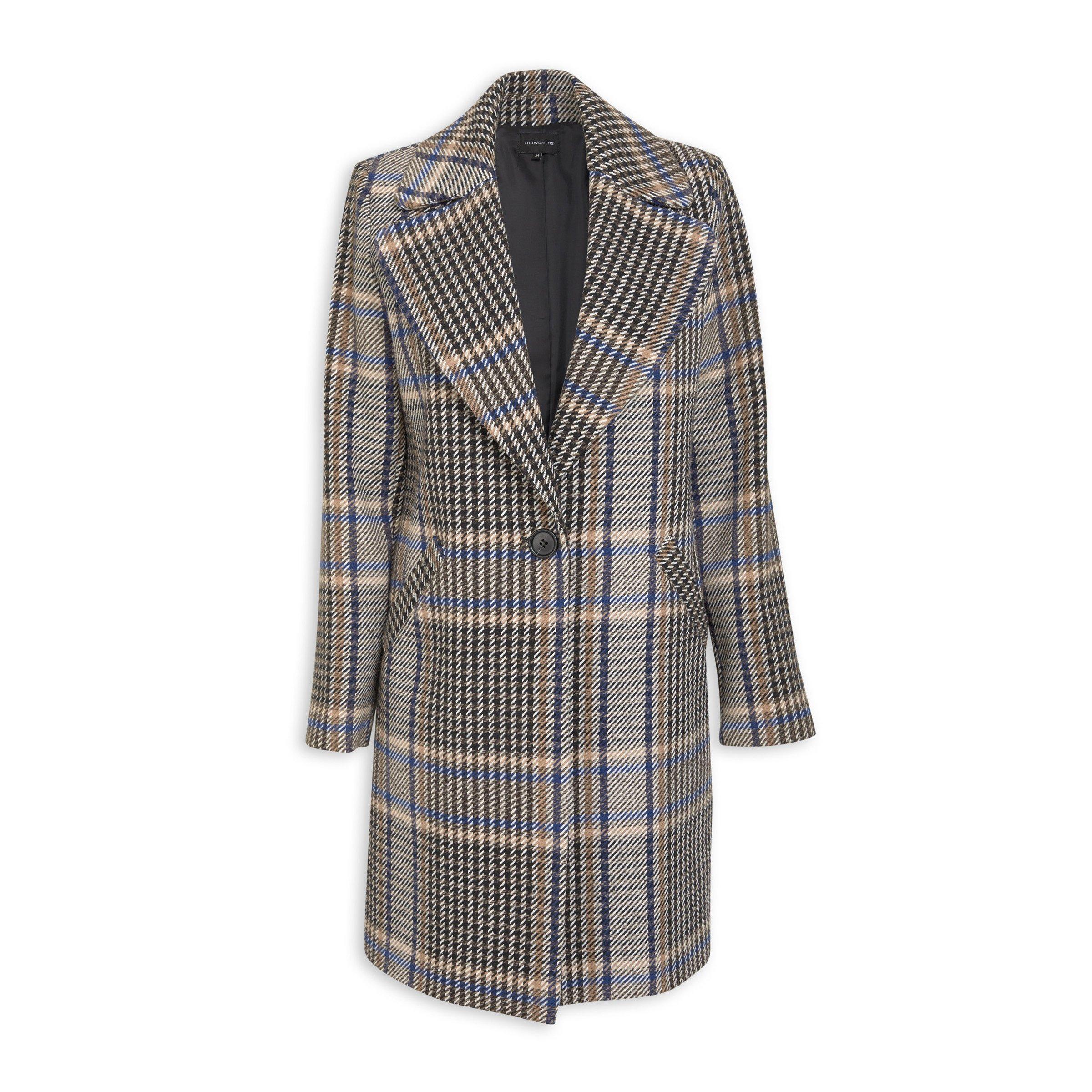 3618 Multi Colour Check Coat