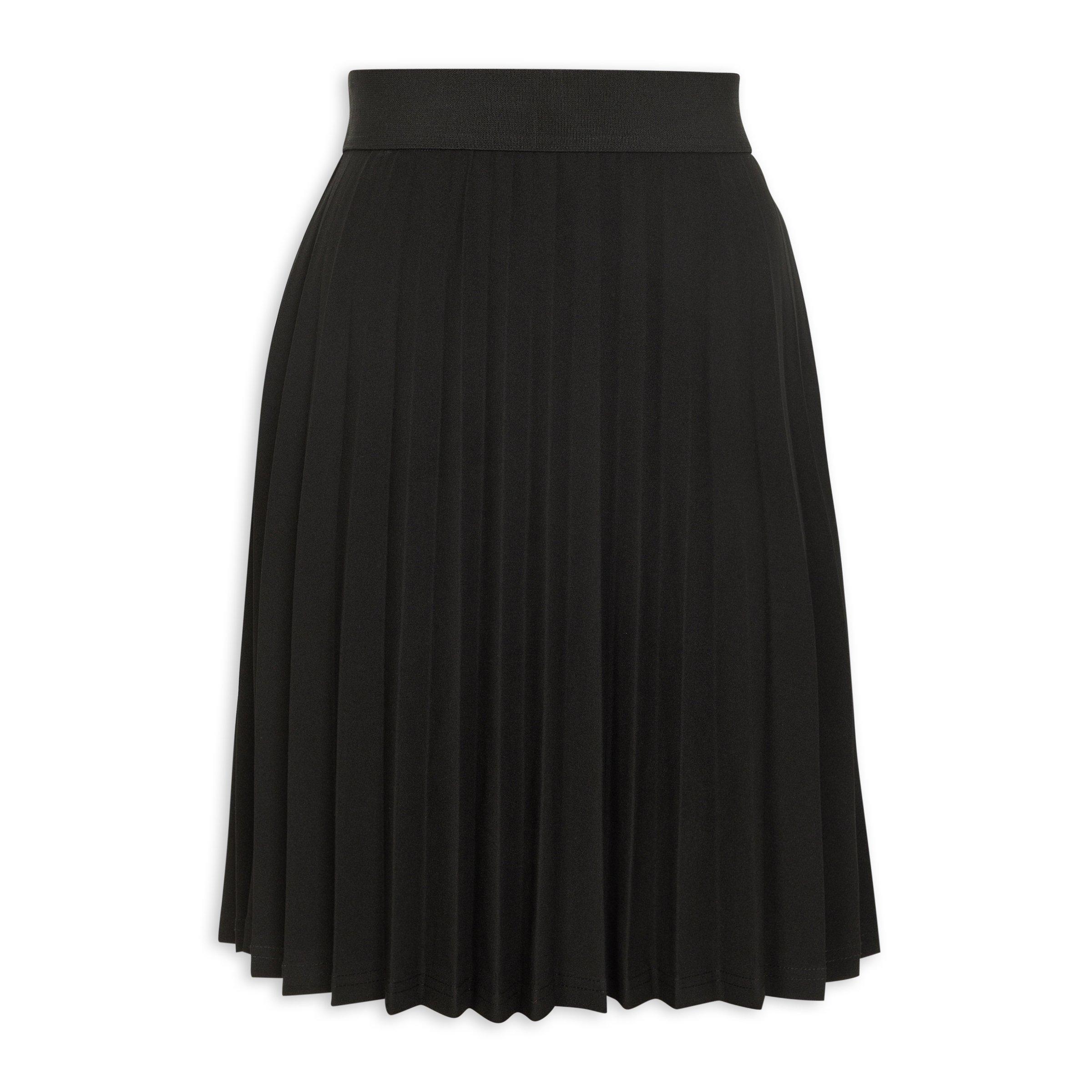 Jupe Plissée Noire Ann Taylor Vintage Taille 6 - Longueur 32 Pouces, Soie Mixte - Occasion Excellent état
