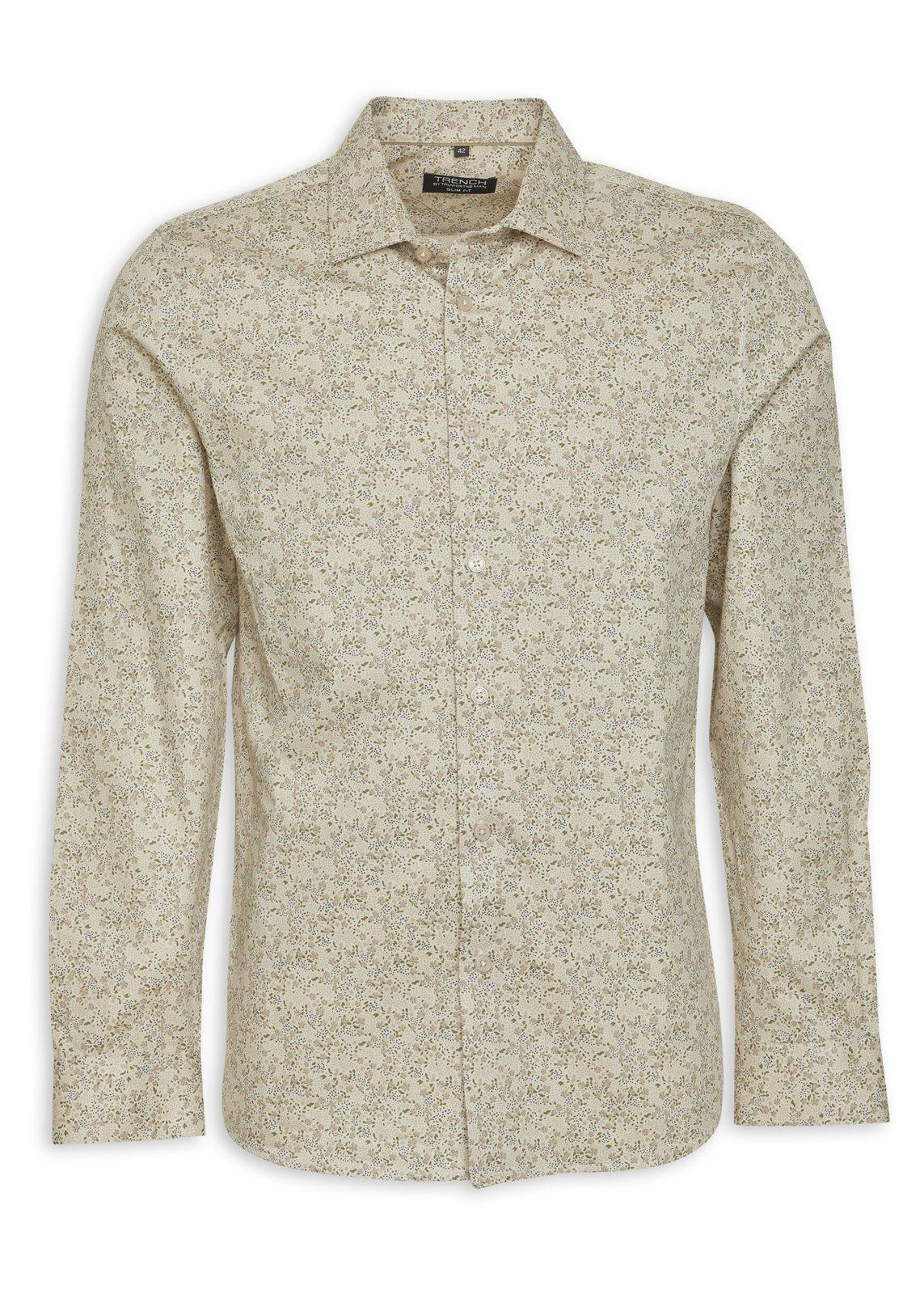 Spring Beige Bull & Florals Tee