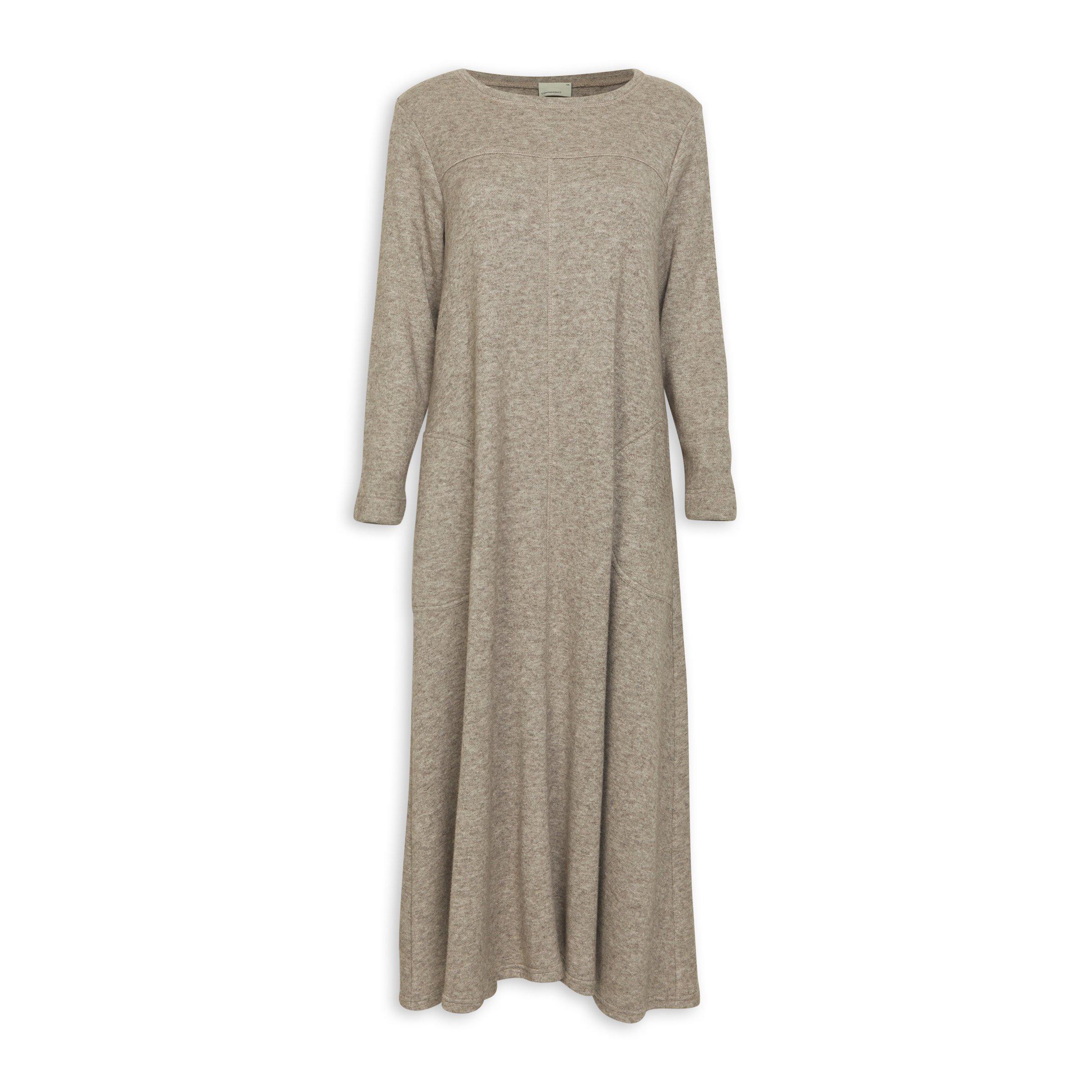 Beige A Line Dress Beige Multi Checked Bodice A-line Dress Dresses PLT KSA