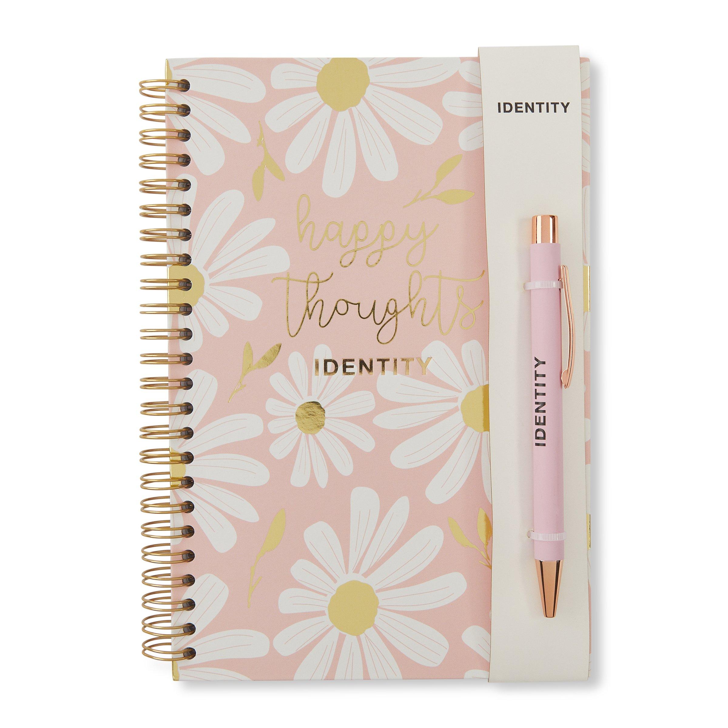 Pink Floral Print Notebook and Pen Set (3206452) | Identity