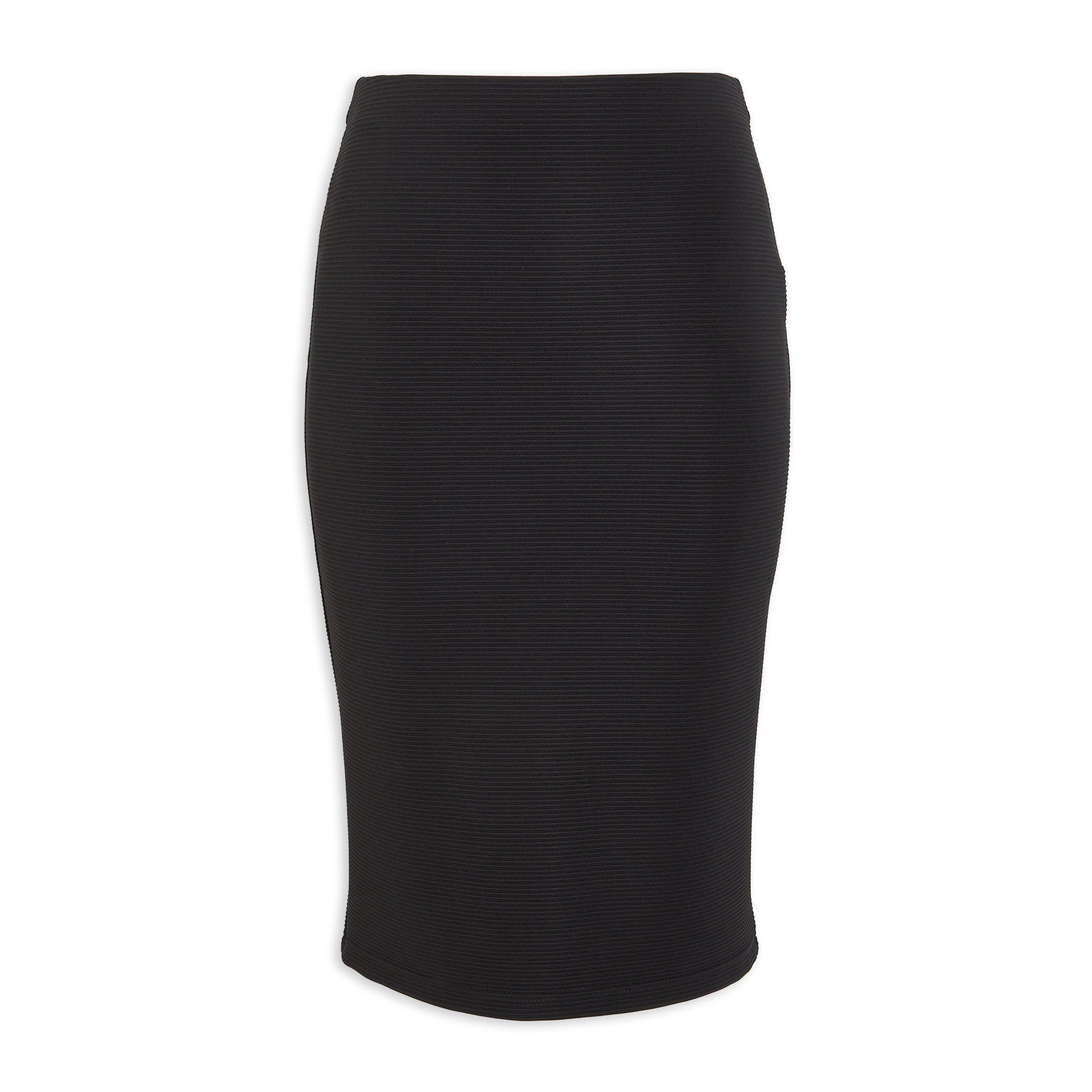 Black Zipper Up Solid Skirt Zipper Up Solid Bodycon Skirt
