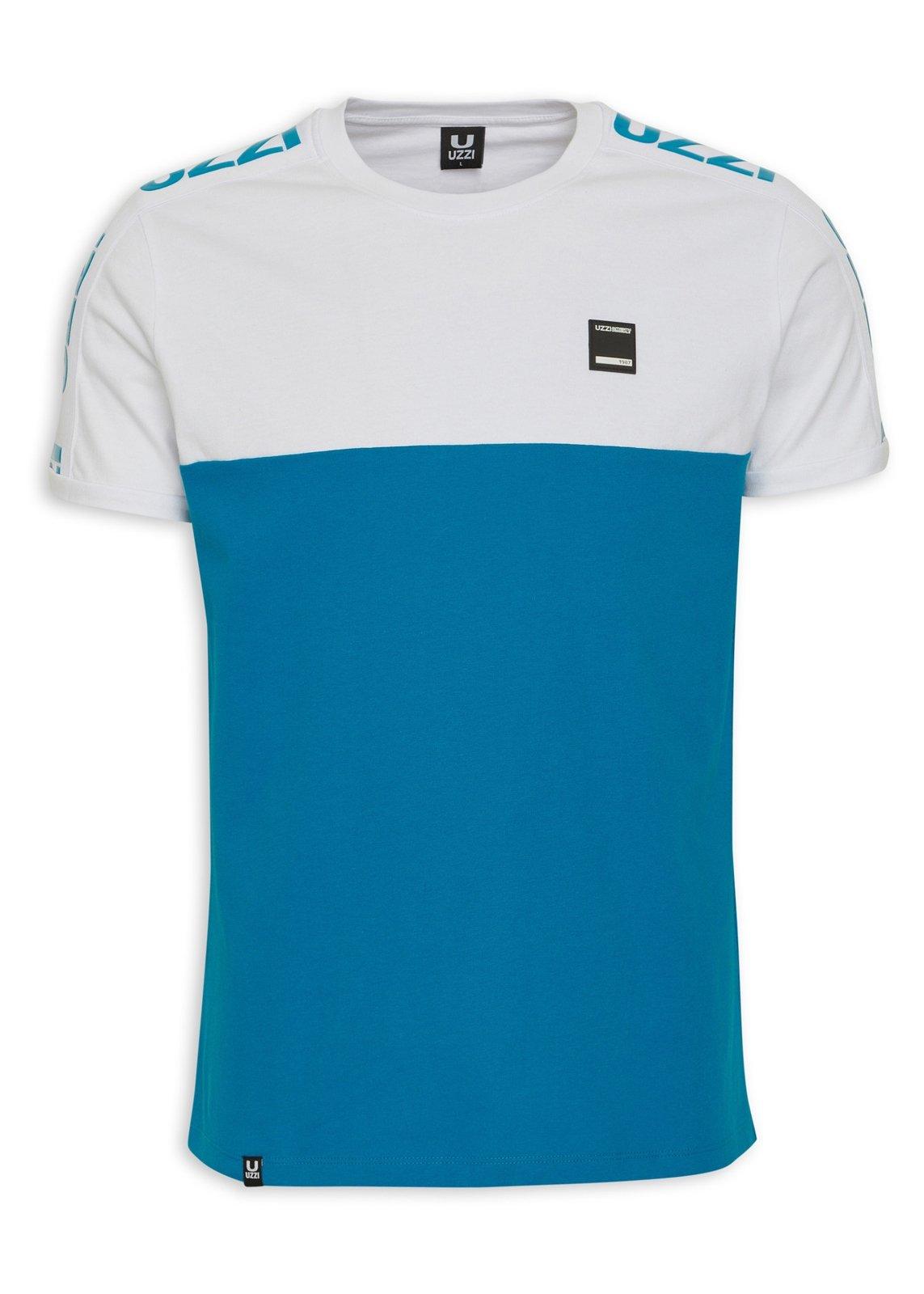 T-shirt Noir Et Turquoise - Marque ET - Taille S - Occasion Très Bon état