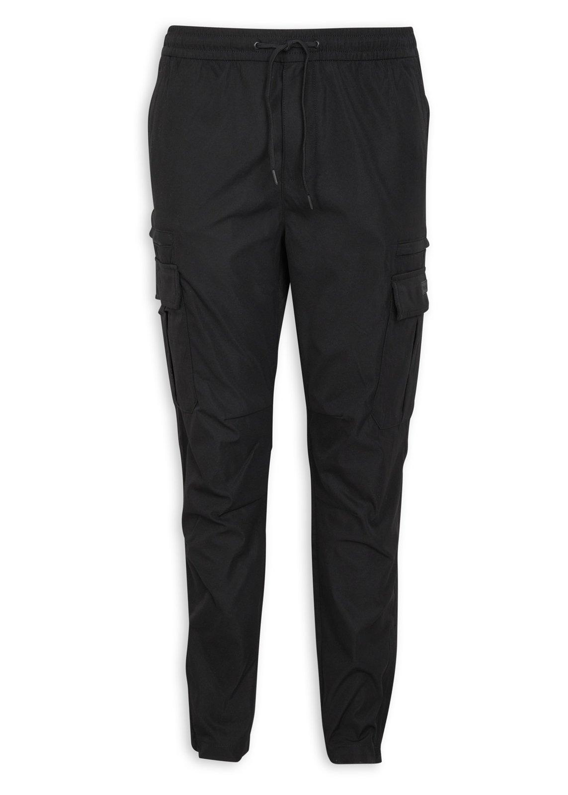 Joseph Washed Black Silk Utility Pants S