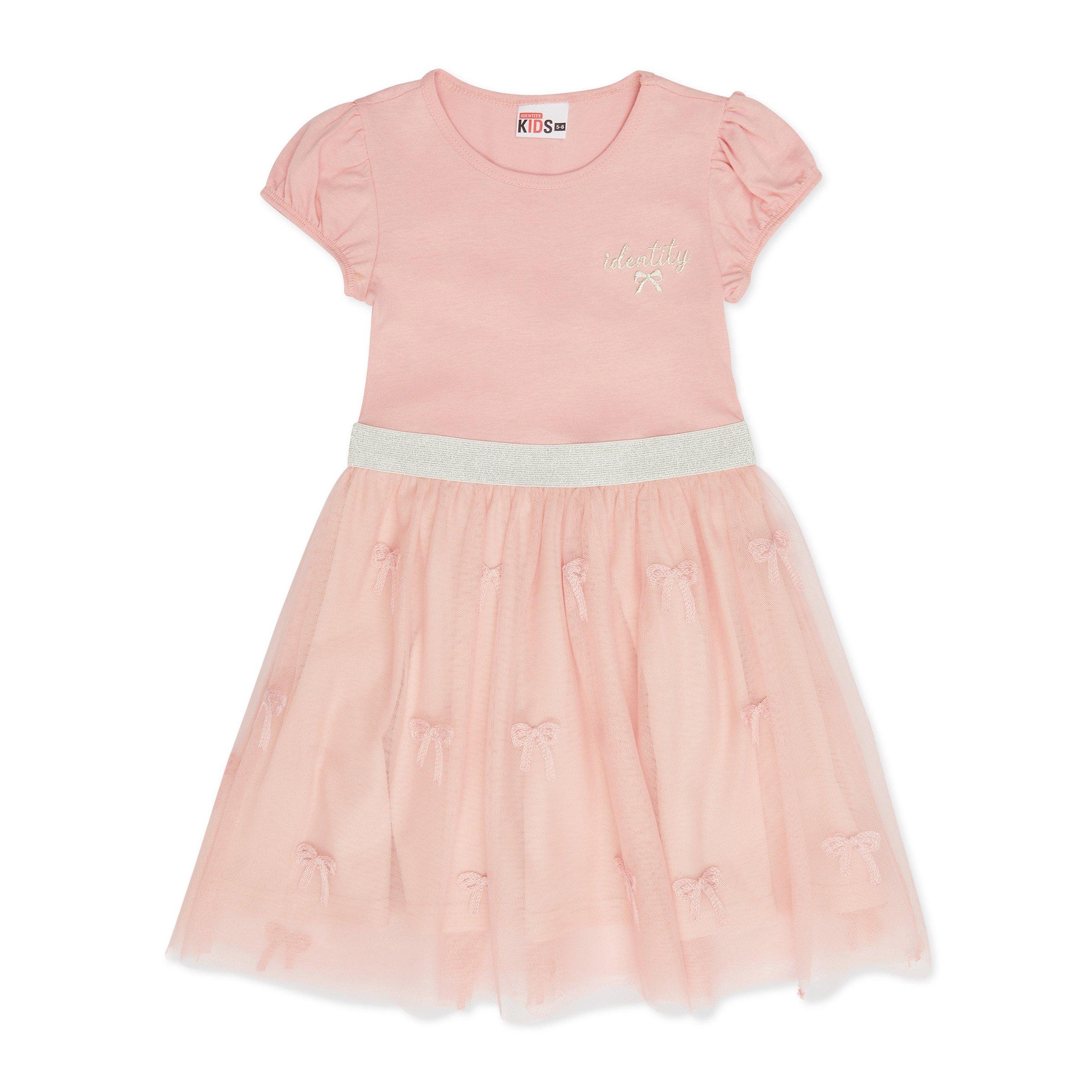 Children's Embroidered Short Sleeve Dress