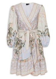 Pink Floral Print Fit And Flare Dress 3214033 Truworths