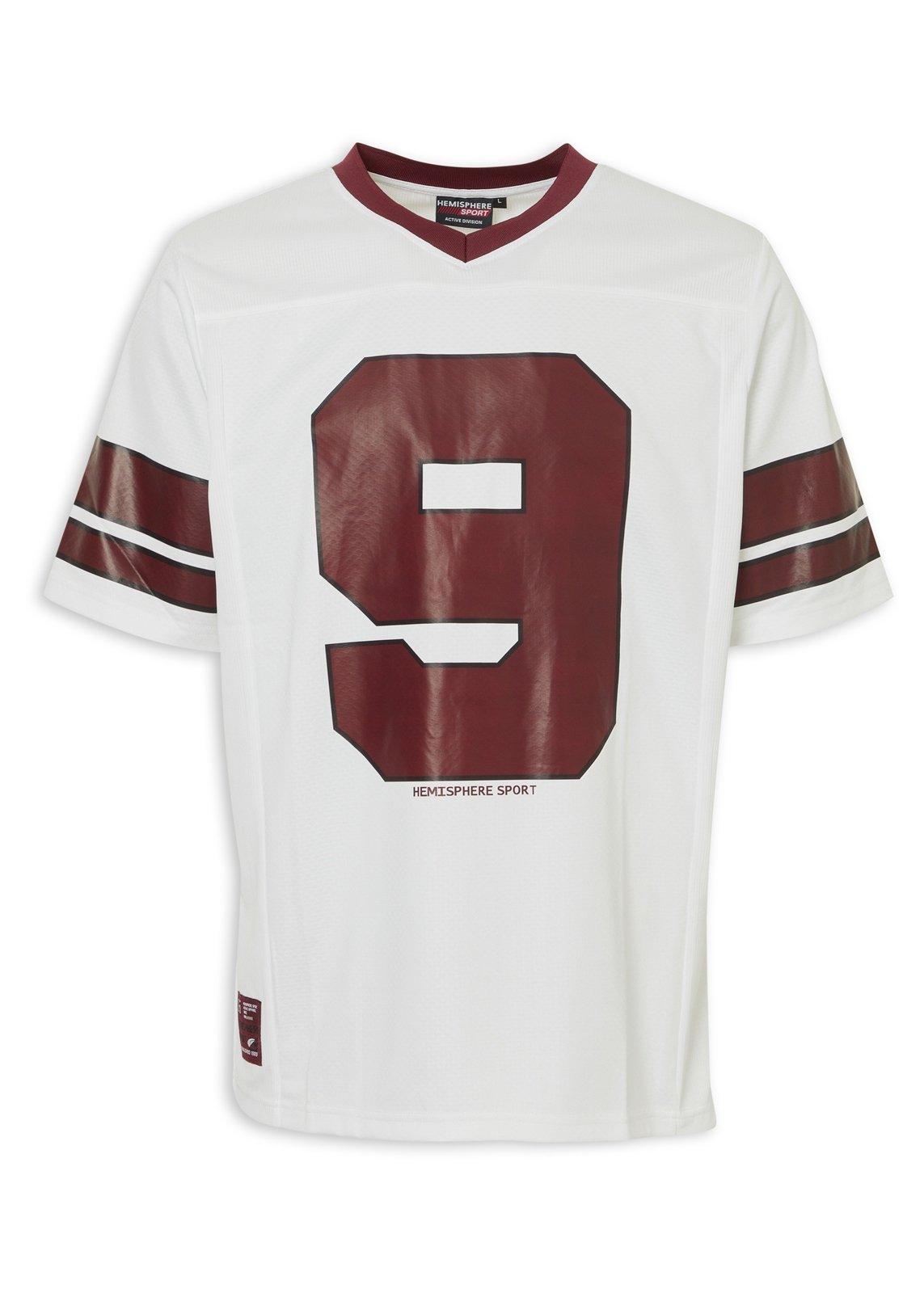 Custom Burgundy White Solid Colour Football Jersey main image 0