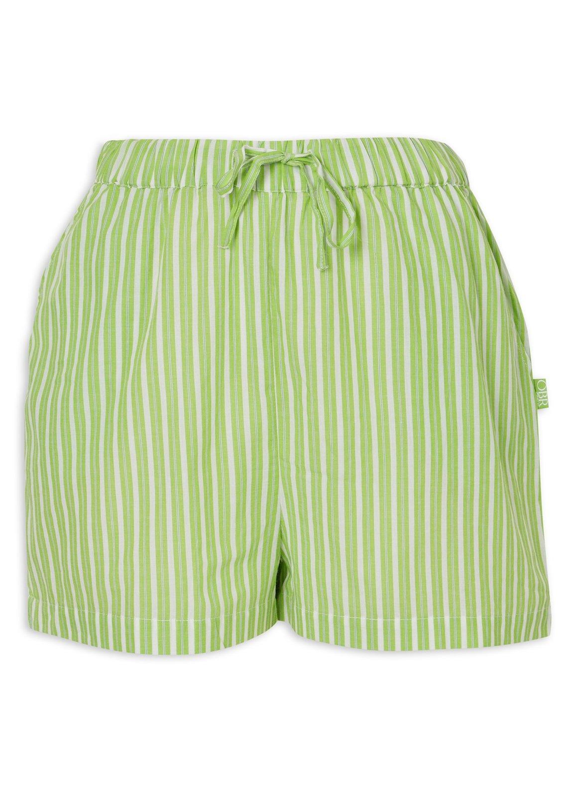 Green Stripe Cotton Shorts (3228265) | OUTBACK RED