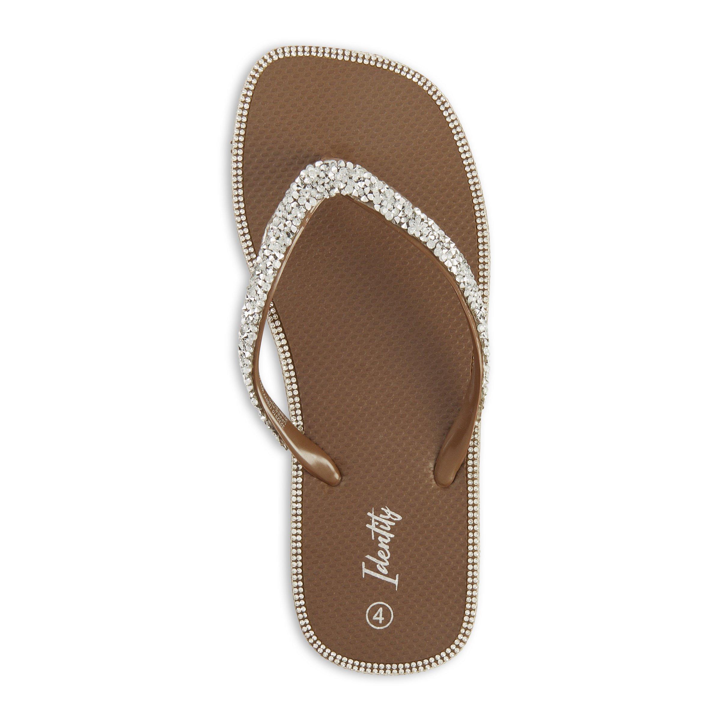 Identity In Store Flops Choc Embellished Flip Flops (3232310) | Identity