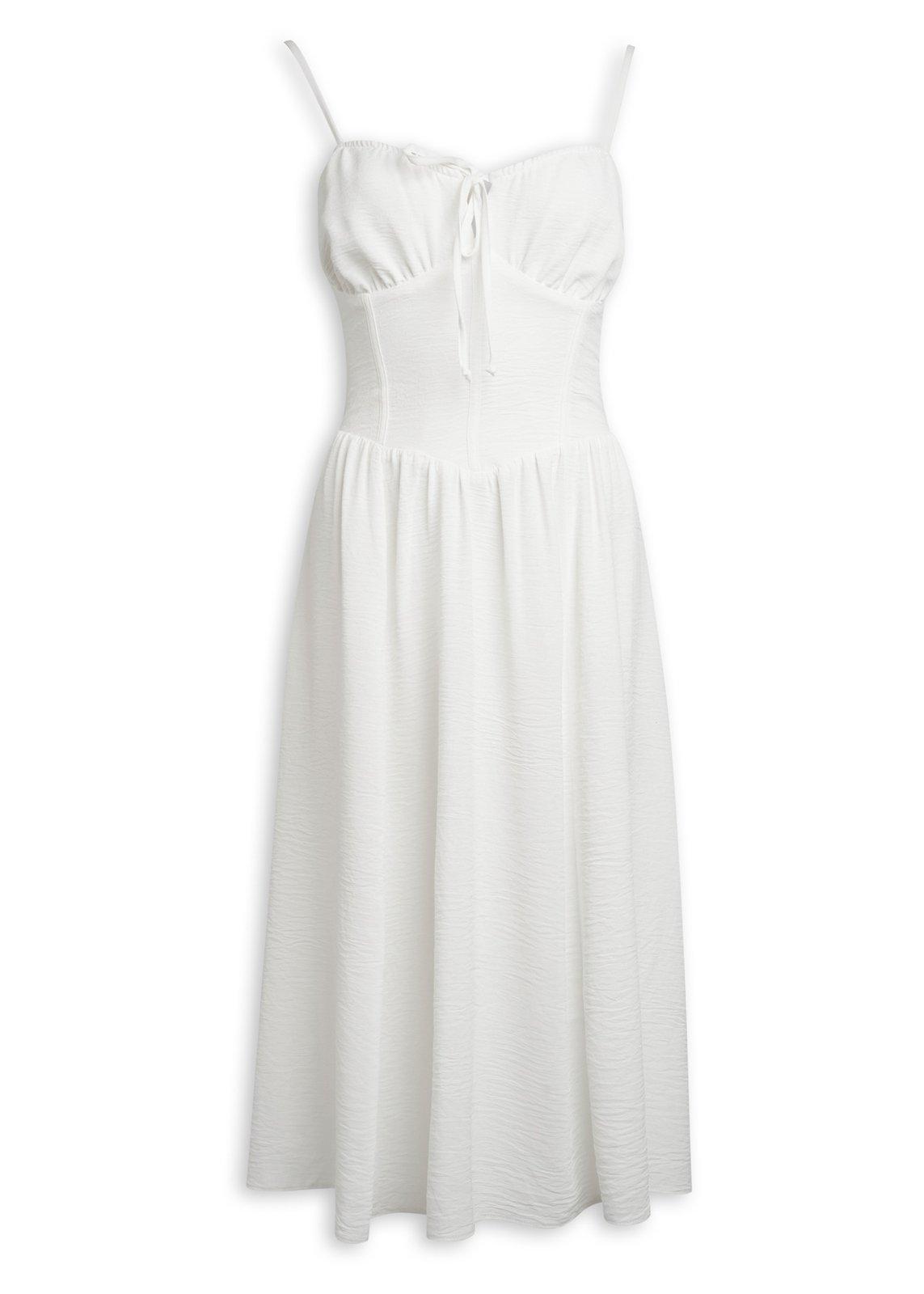 White Airflow Corset Dress (3236040) | Hey Betty