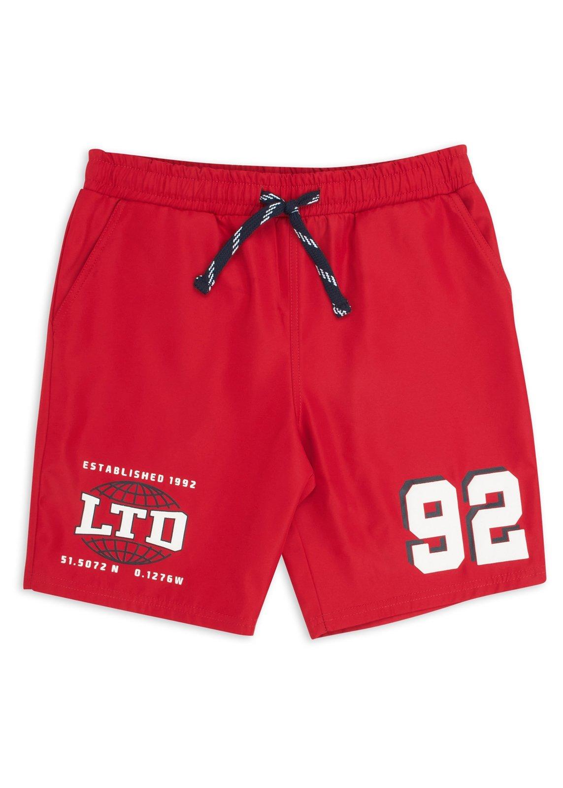 2 Piece Boys Red Shorts w/Belt