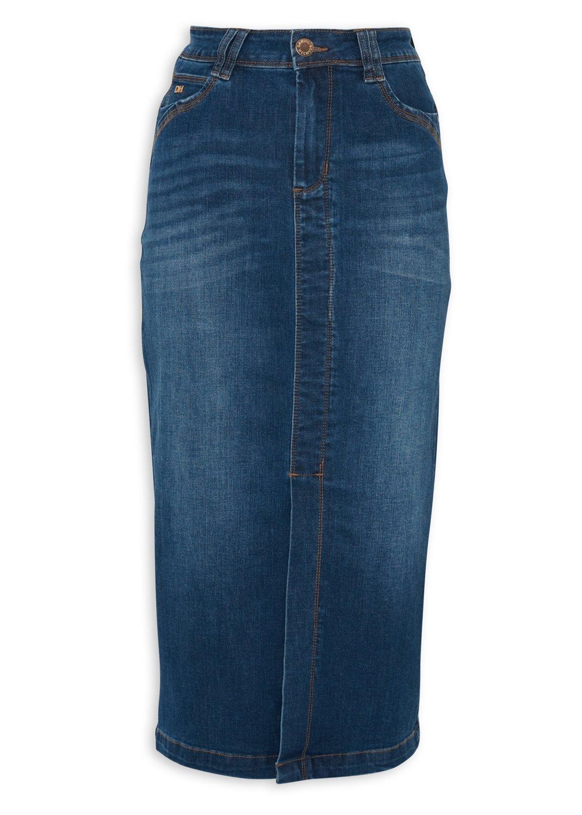Blue Denim High-Waist Midi Skirt (3240219) | Daniel Hechter
