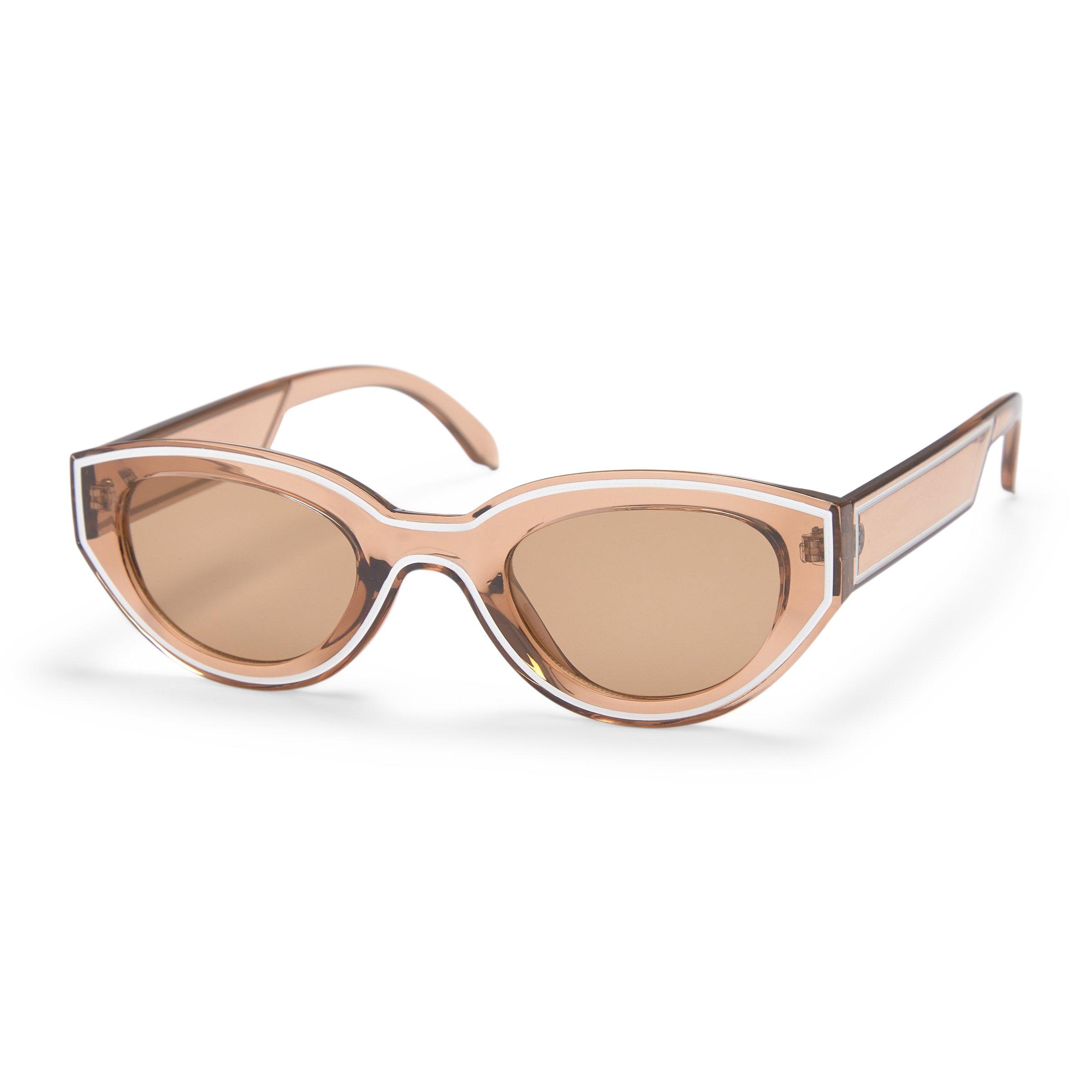 Light Brown Solid Line Cateye Sunglasses (3260496) | Birlin Eyewear