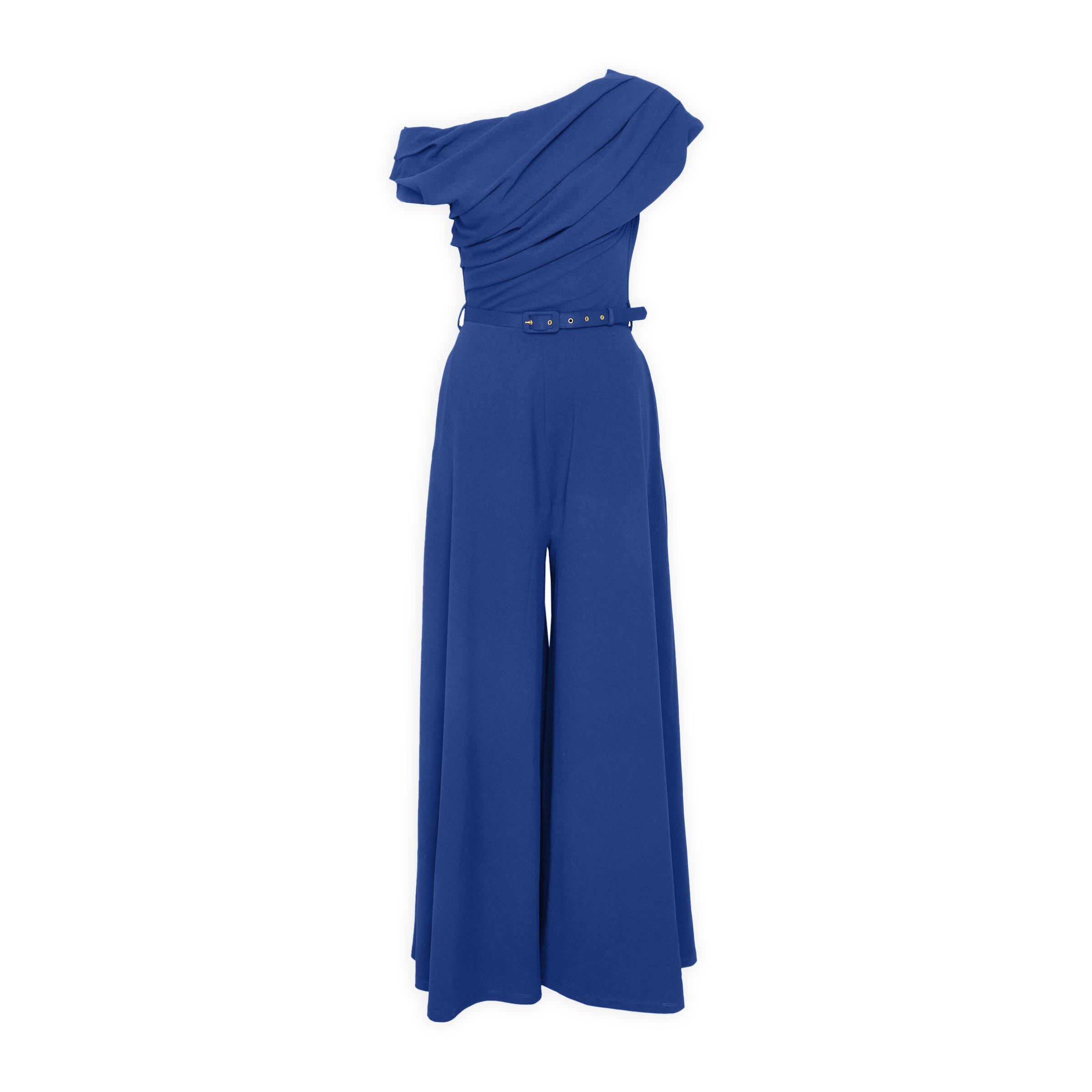 Cobalt Blue Drop Shoulder Jumpsuit (3260993) | X&O Ladies