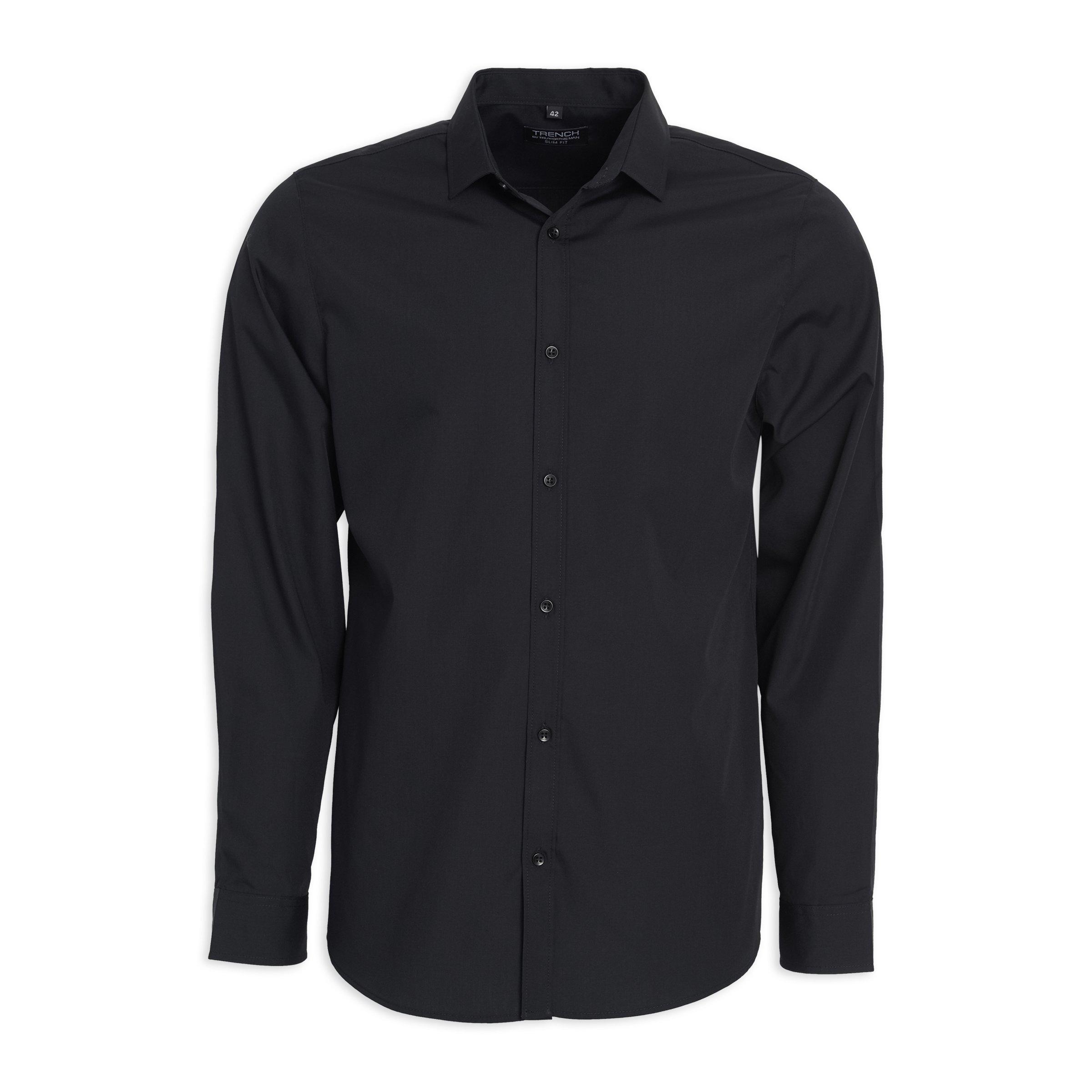 Buy Truworths Man Black Slim Shirt Online | Truworths
