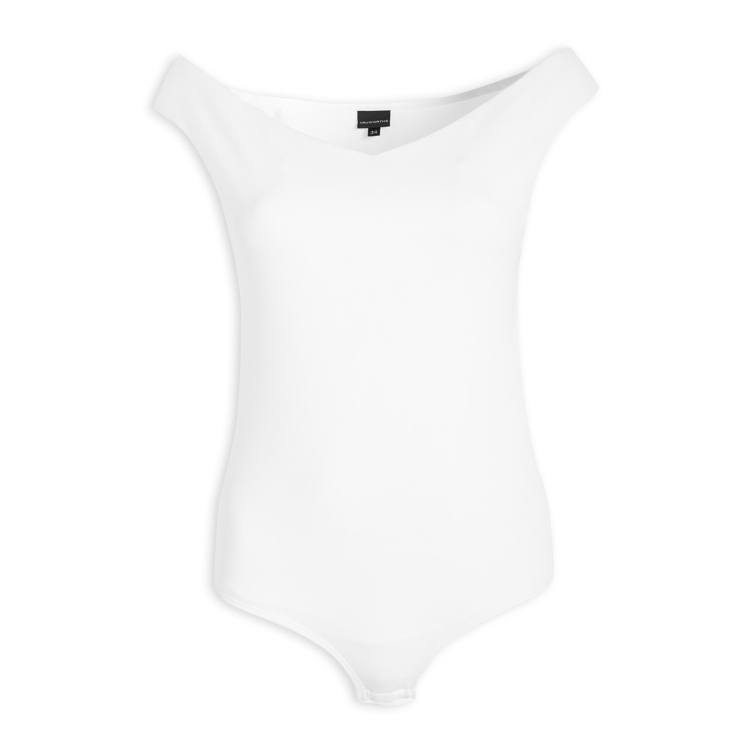 Buy Truworths White Crepe Bodysuit Online | Truworths