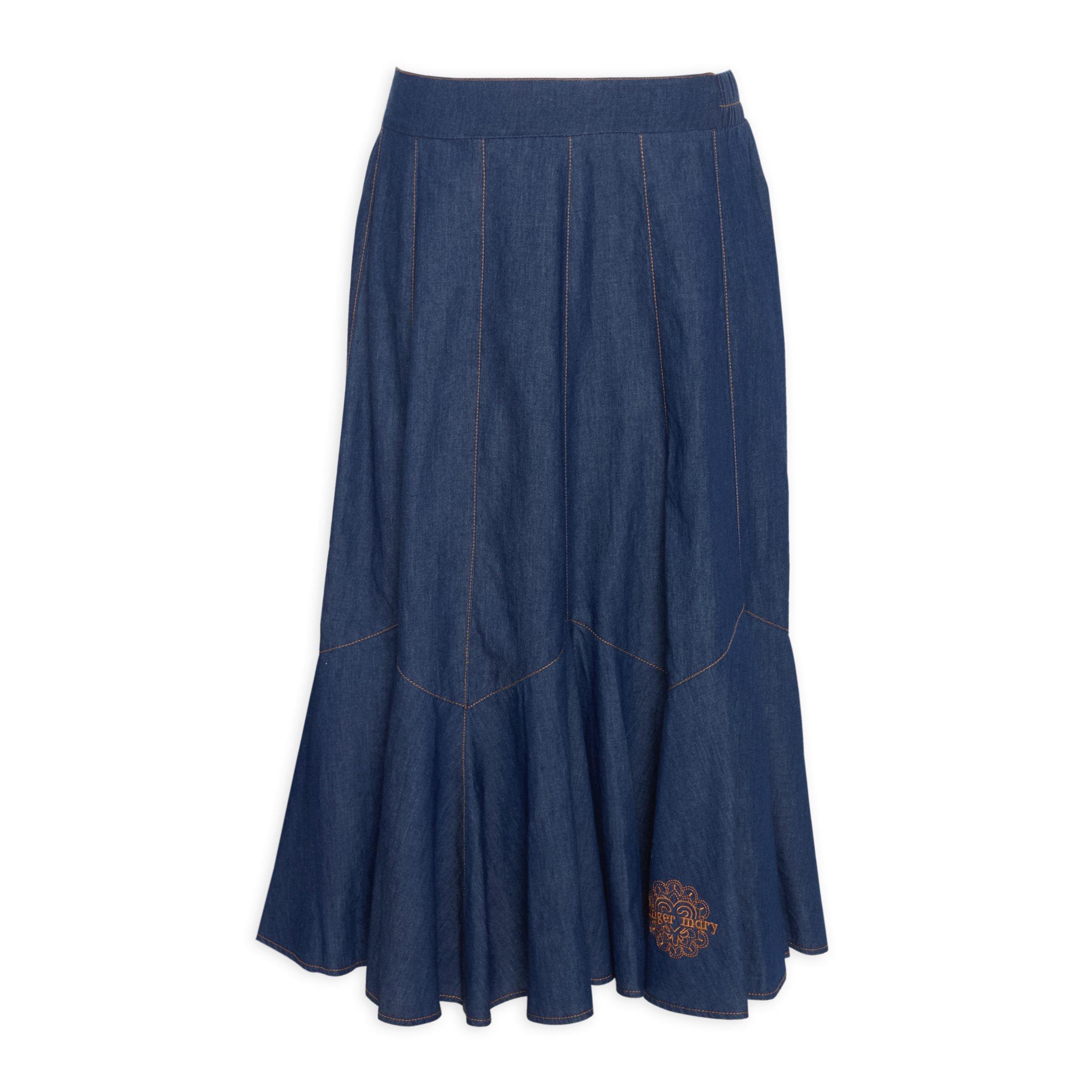 Buy Ginger Mary Denim Panel Skirt Online | Truworths