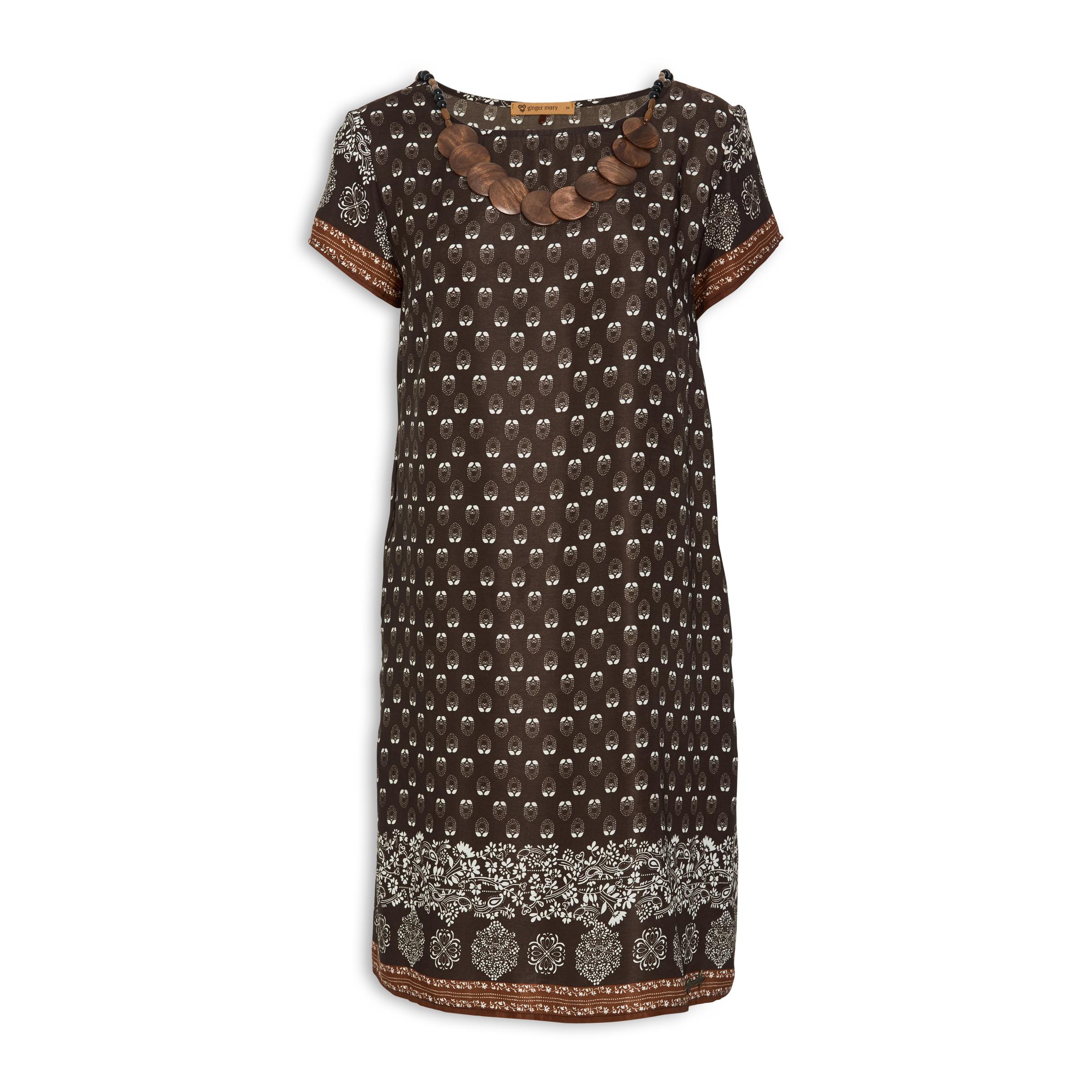 Buy Ginger Mary Border Print Sheath Dress Online Truworths 