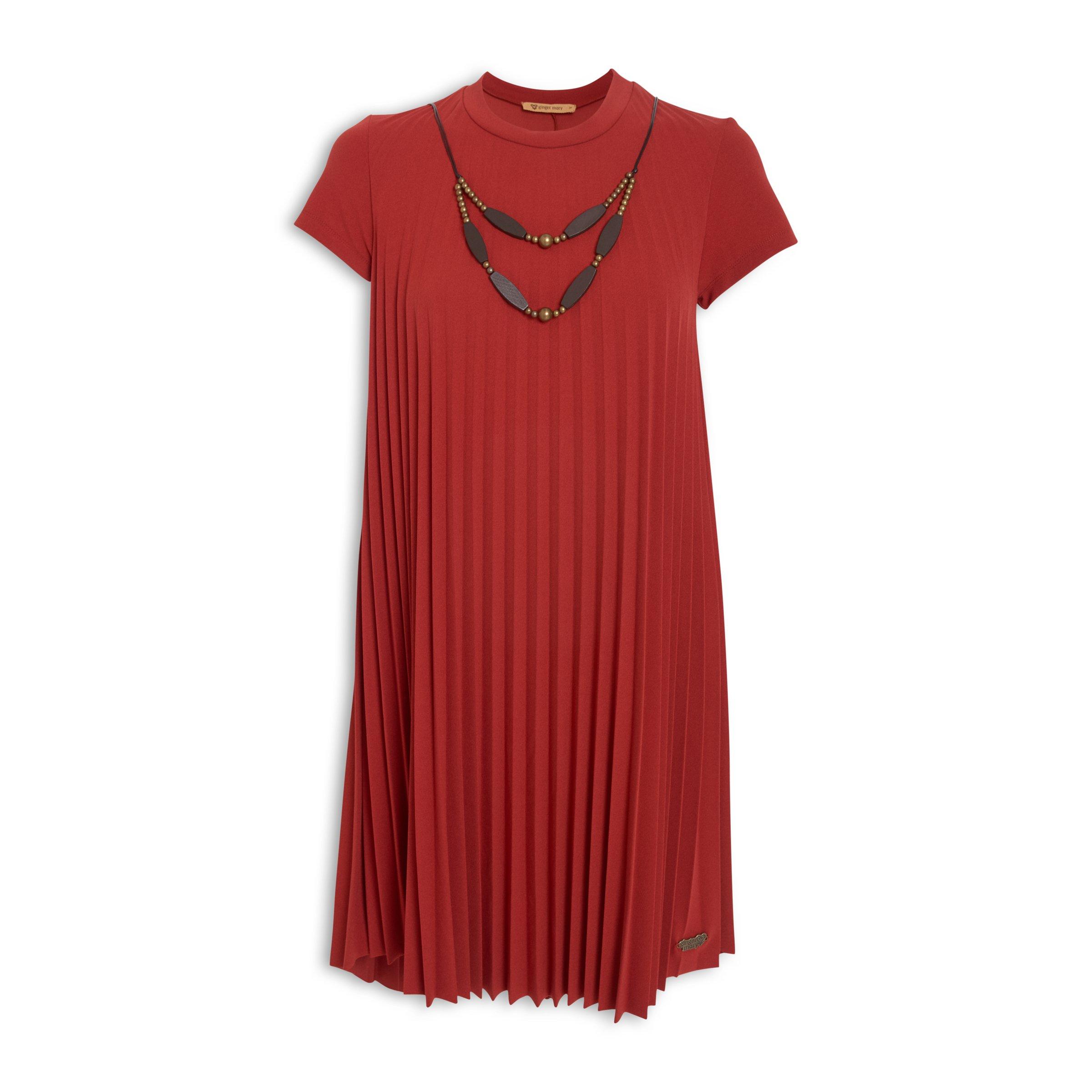 Buy Ginger Mary Red Pleated Dress Online Truworths