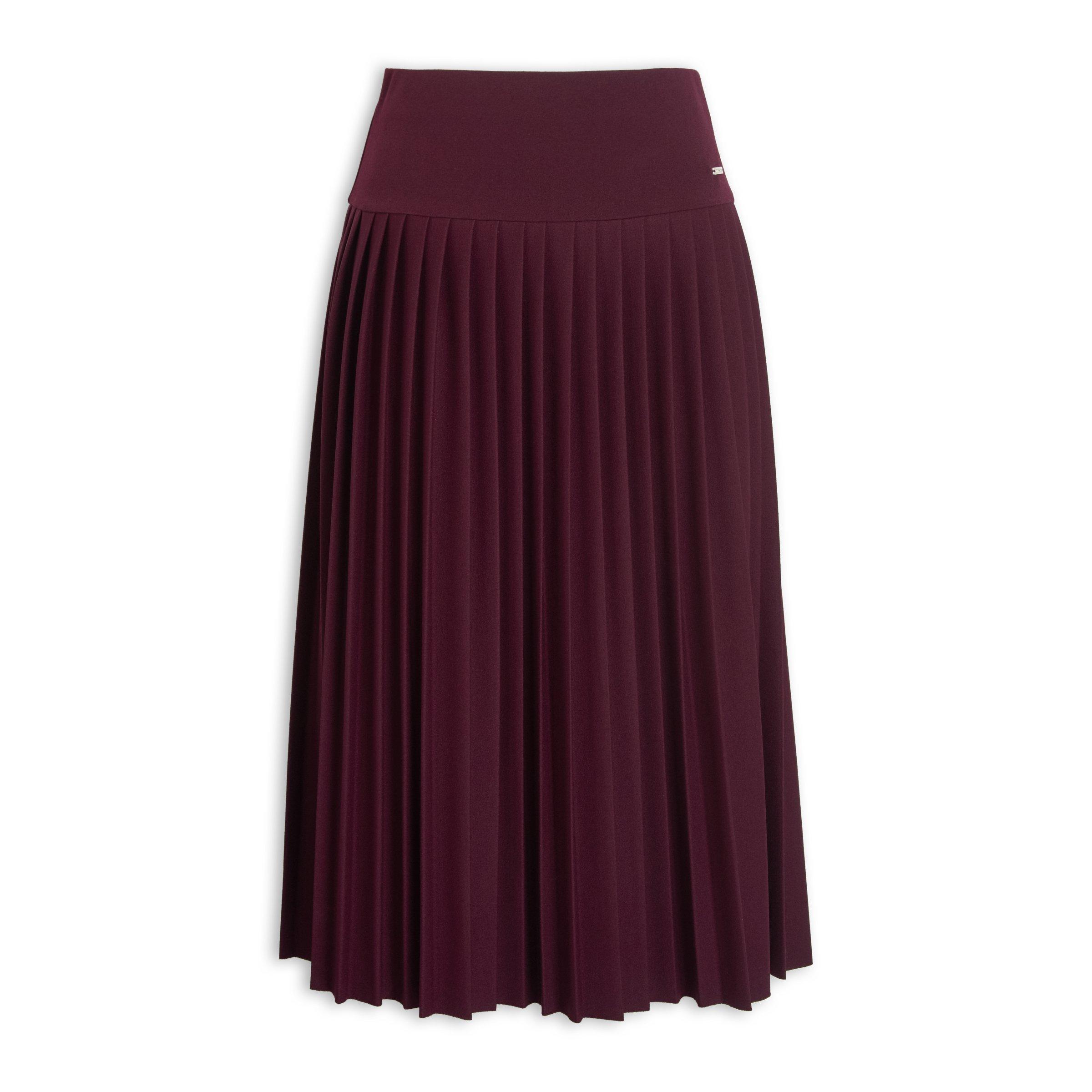 Buy Finnigans Plum Pleated Skirt Online | Truworths