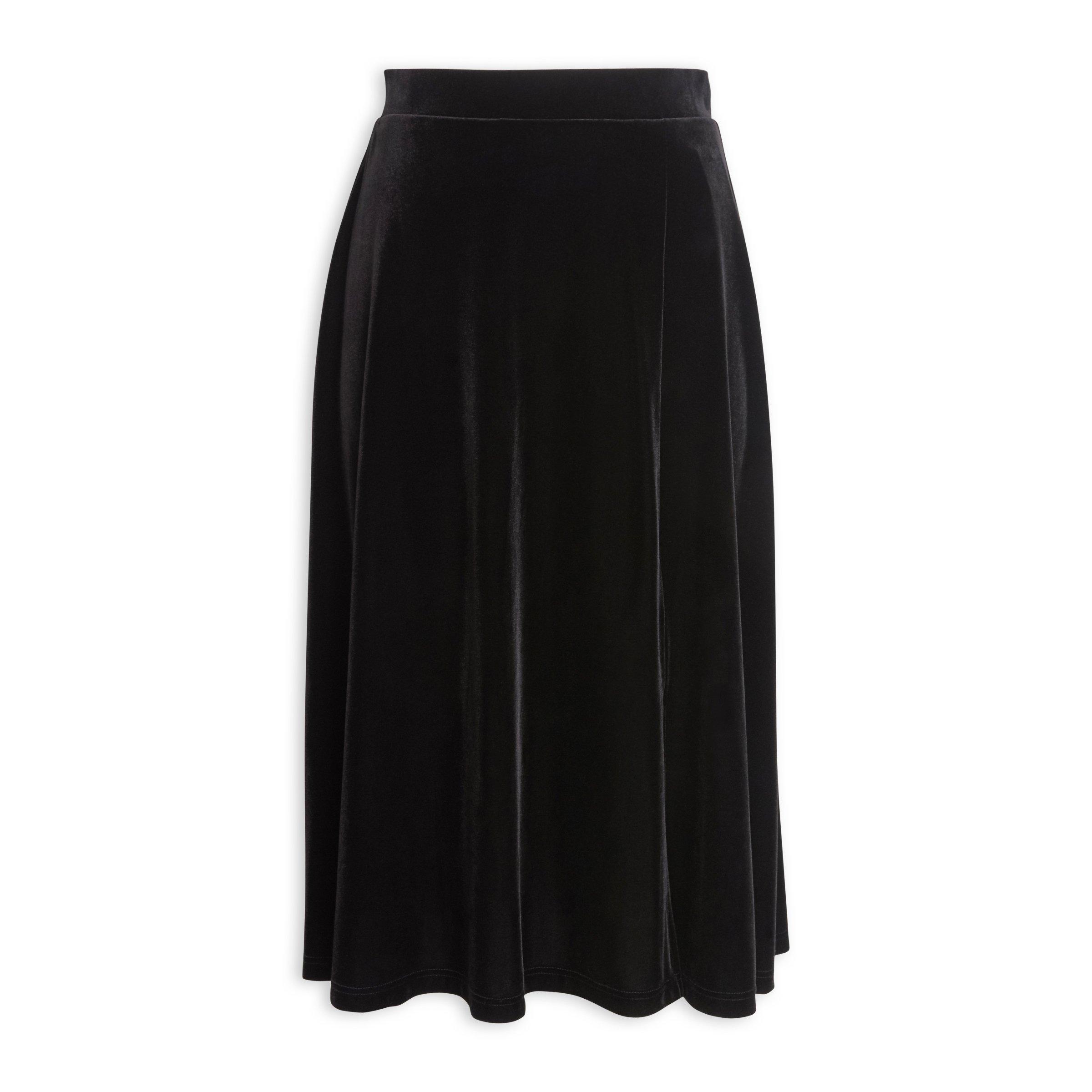 Black Velour Skirt