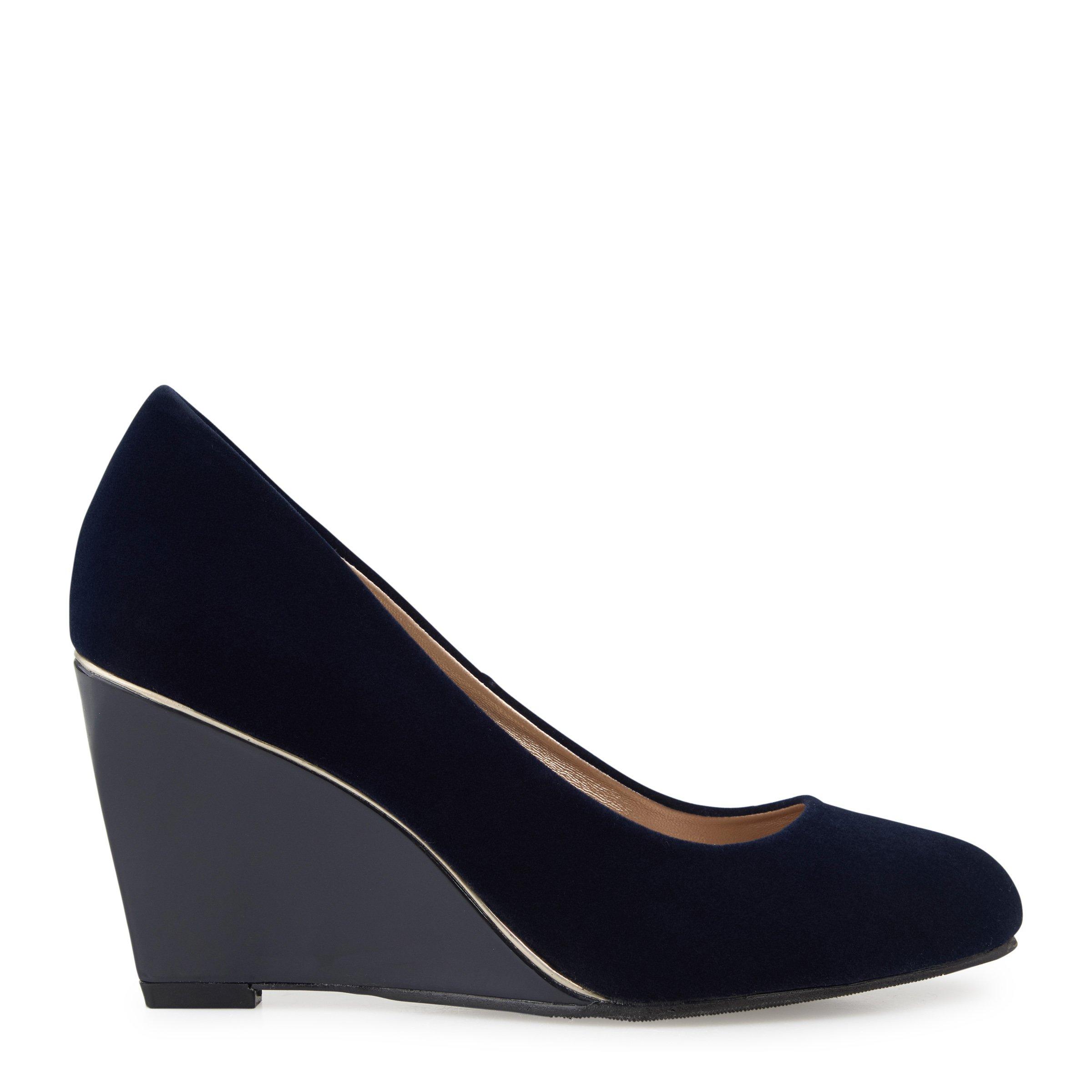 Buy Truworths Navy Wedge Court Shoe Online Truworths