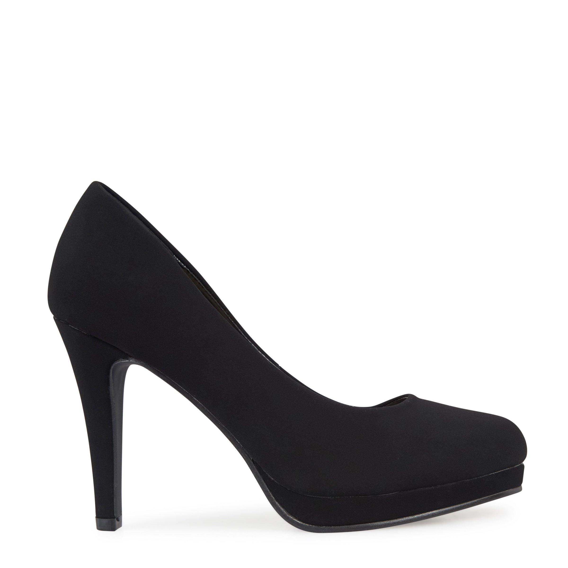 Buy Truworths Black Flatform Cort Heel Online | Truworths