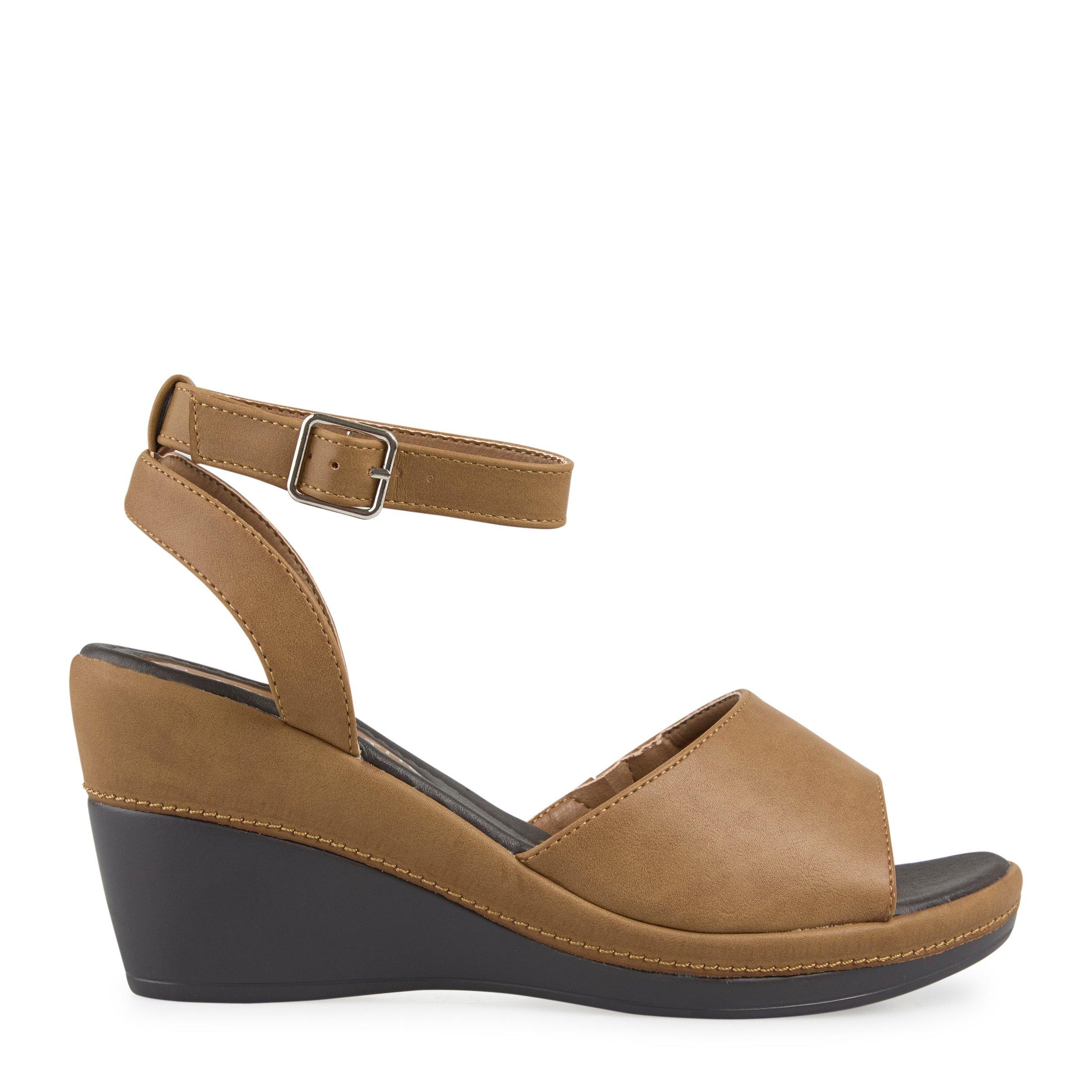 Buy Truworths Ochre Wedge Sandal Online | Truworths