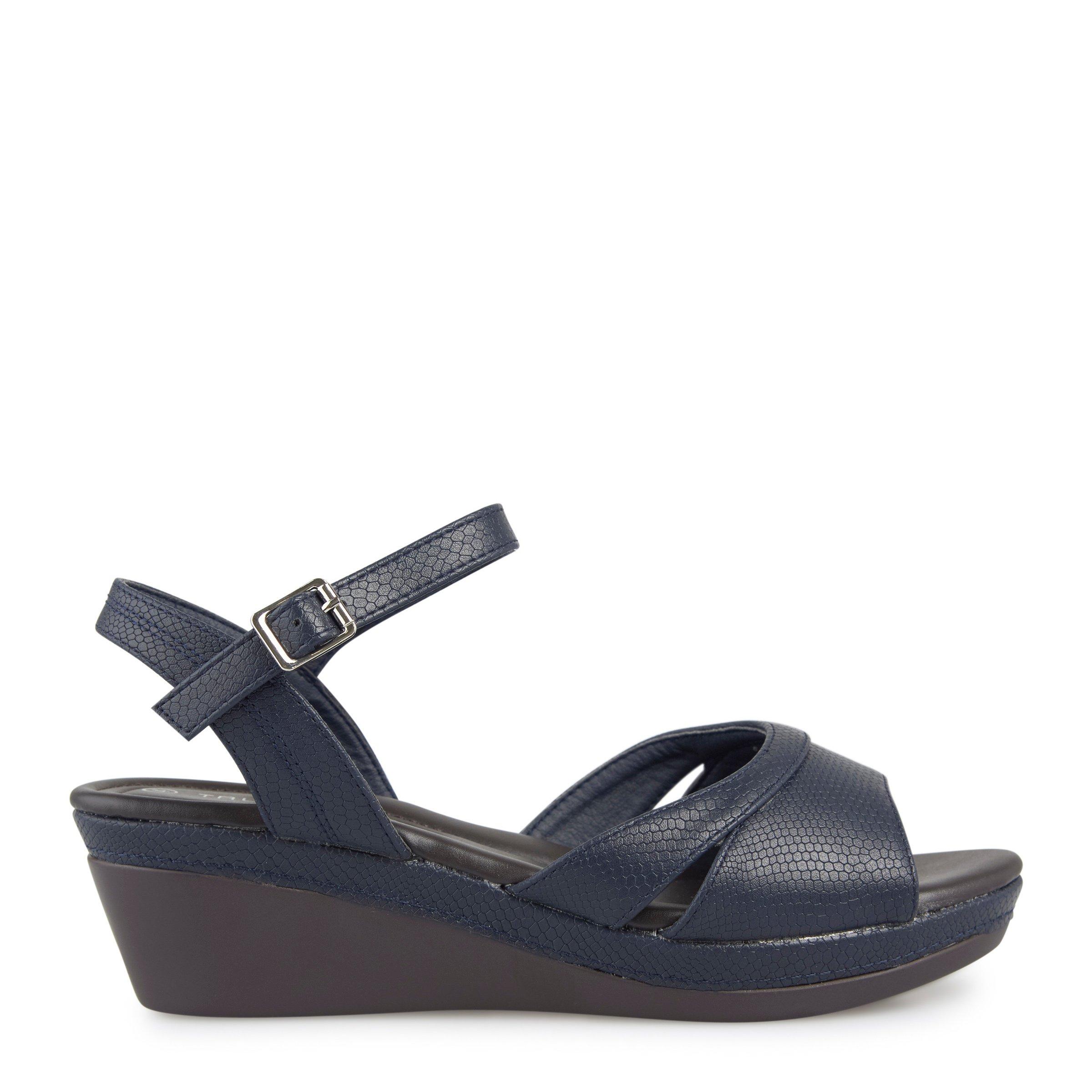 Buy Truworths Navy Wedge Sandal Online Truworths 6079