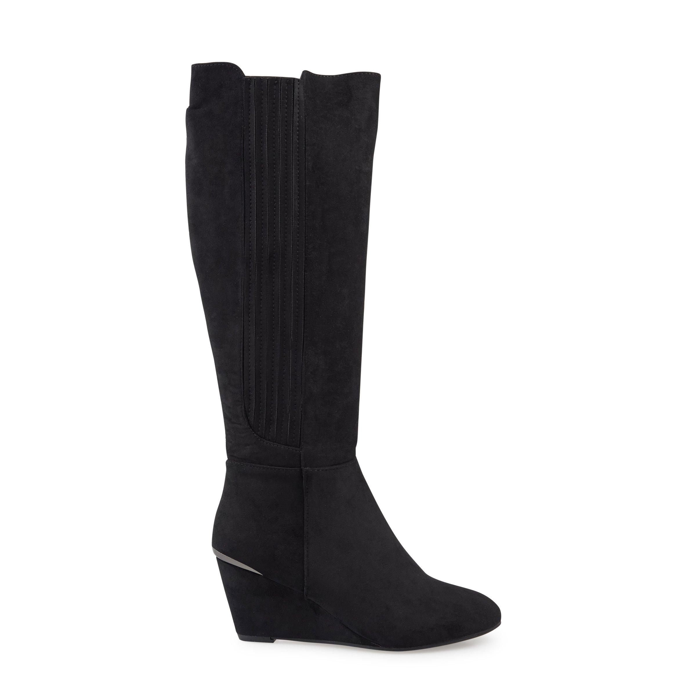 Buy Truworths Black Wedge Boot Online | Truworths