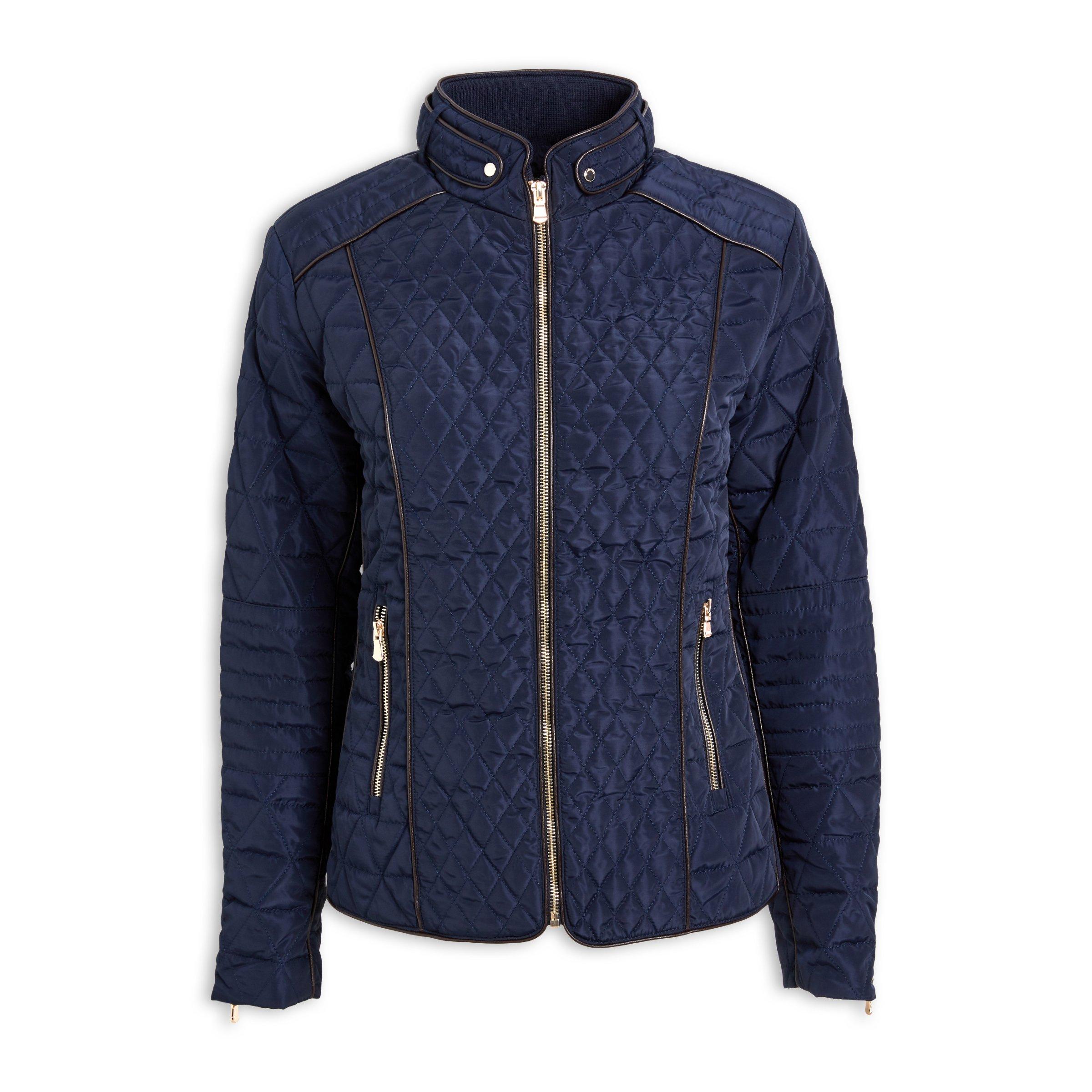 Buy Truworths Navy Quilted Jacket Online Truworths