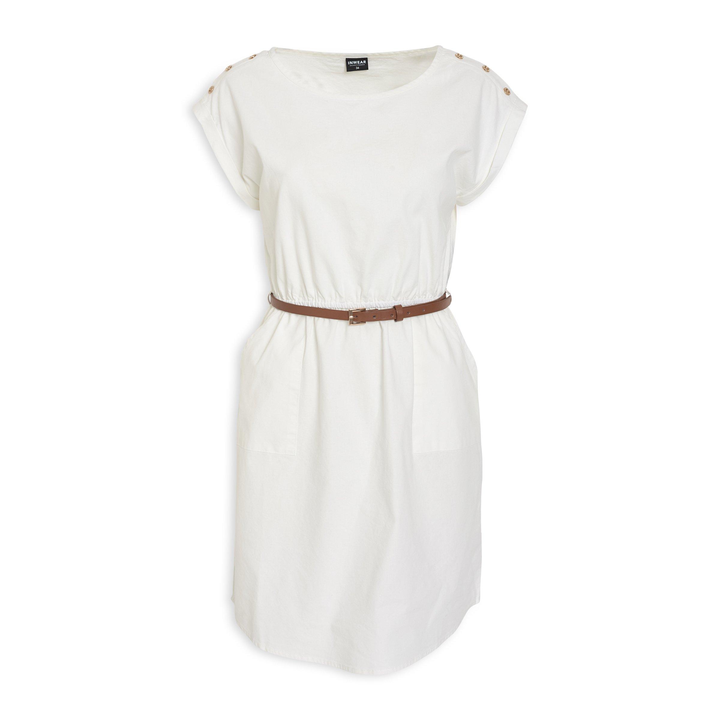 Buy Inwear White Linen Dress Online | Truworths