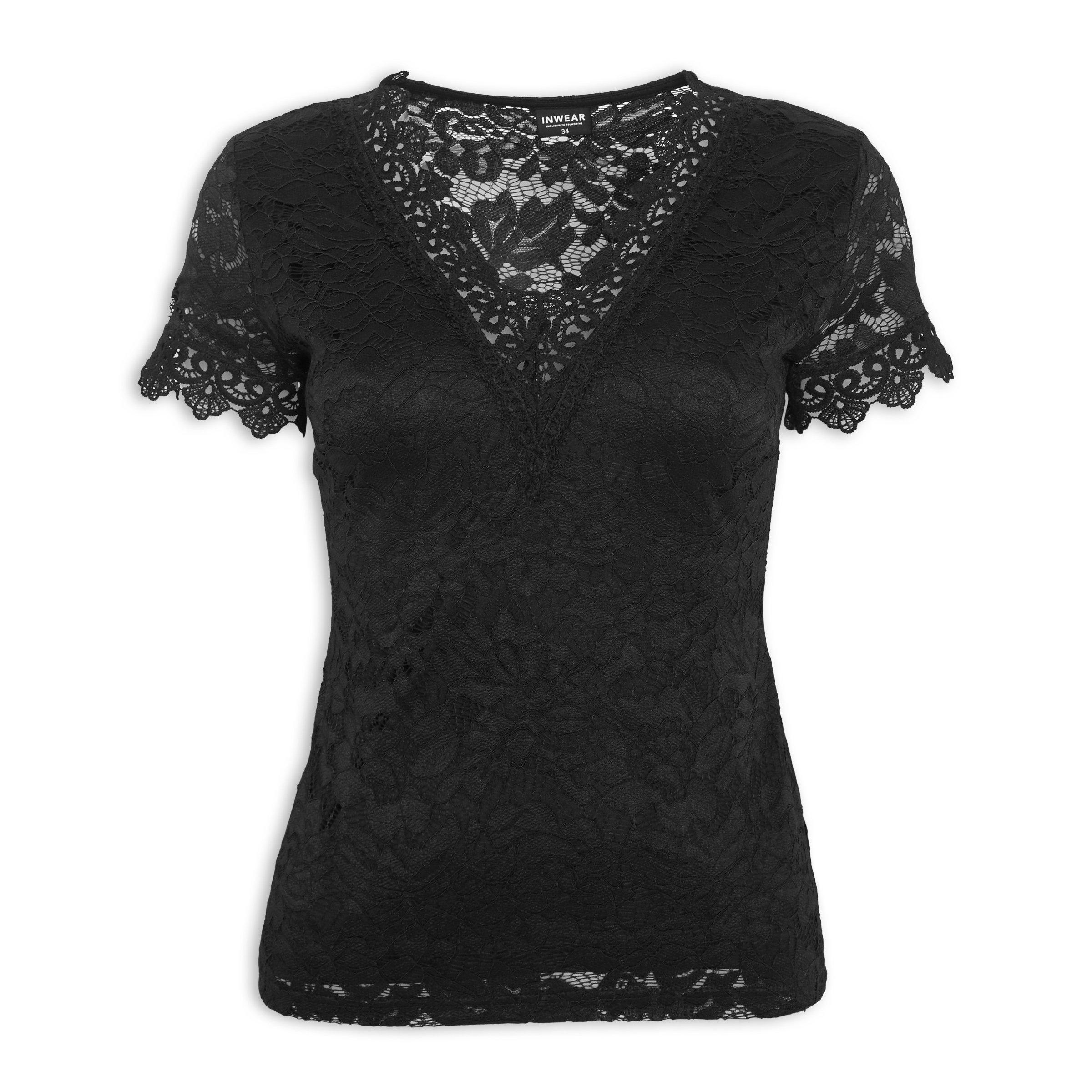 Buy Inwear Black Lace Top Online | Truworths