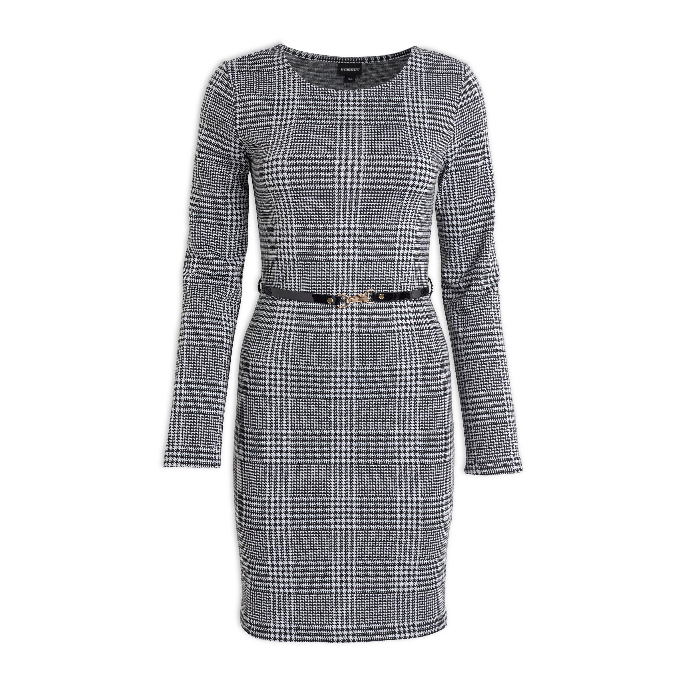 Buy Inwear Grey Check Bodycon Dress Online | Truworths