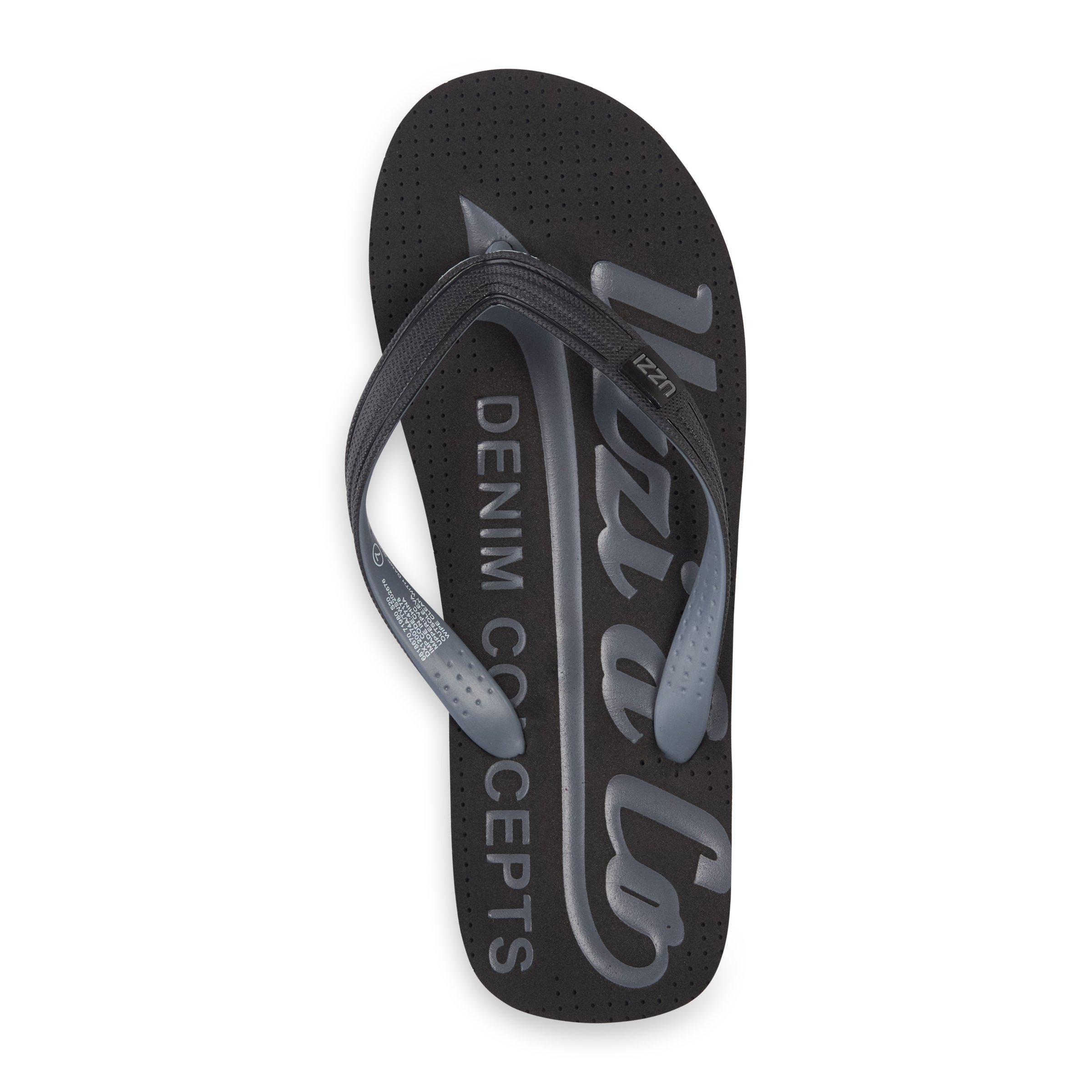 Buy UZZI Black Branded Flip Flop Online | Truworths