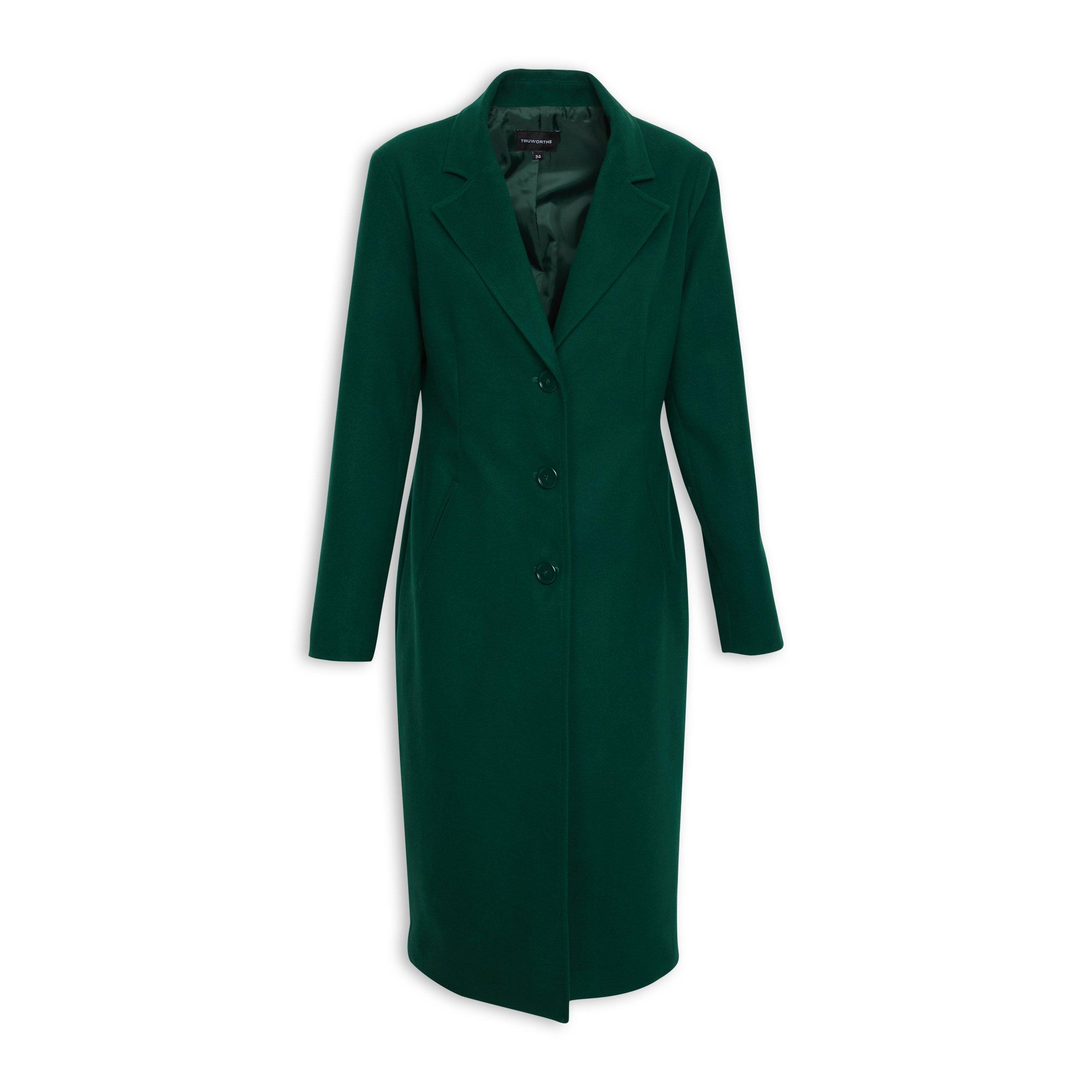 Buy Truworths Green Melton Coat Online Truworths