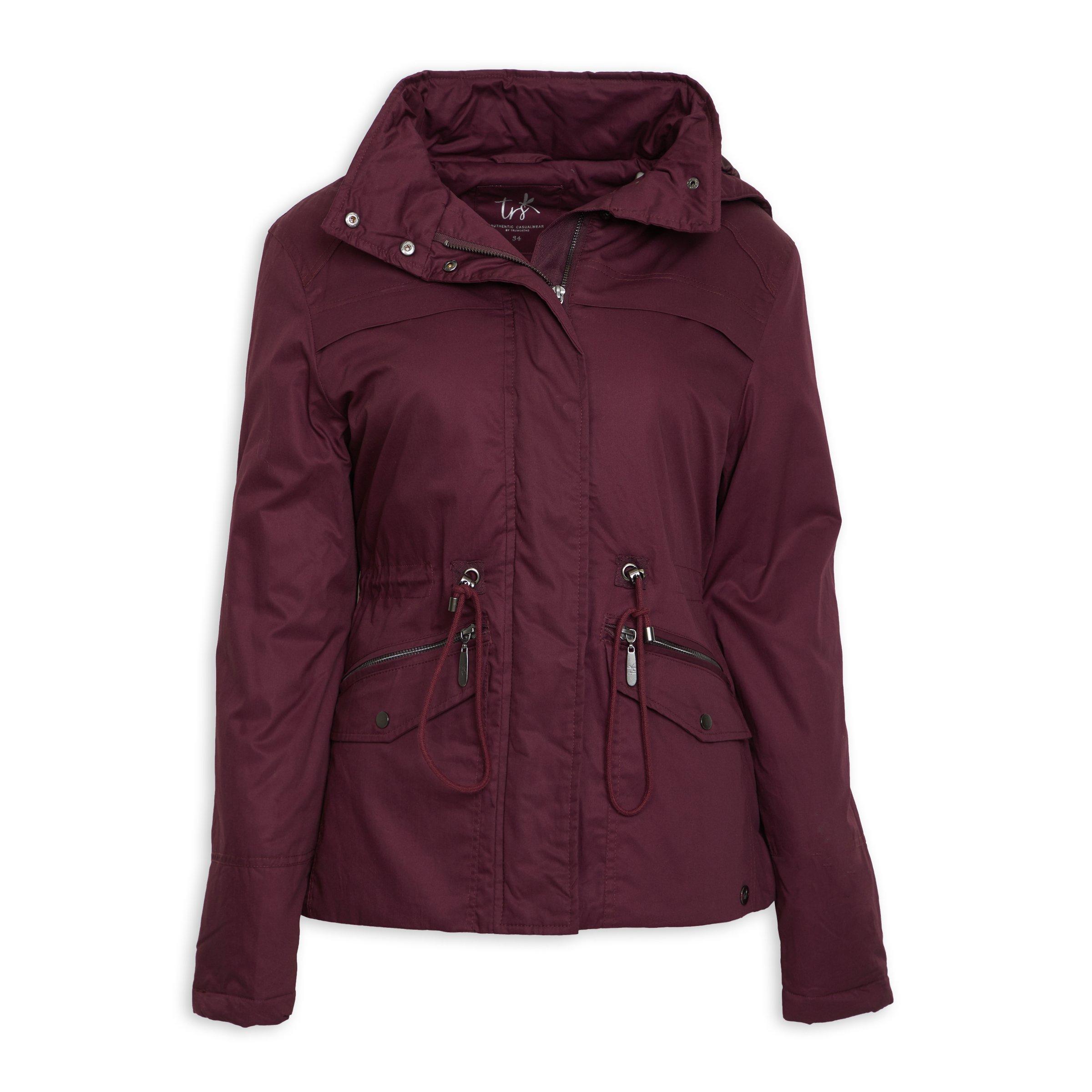 Buy Truworths Burgundy Parka Jacket Online | Truworths