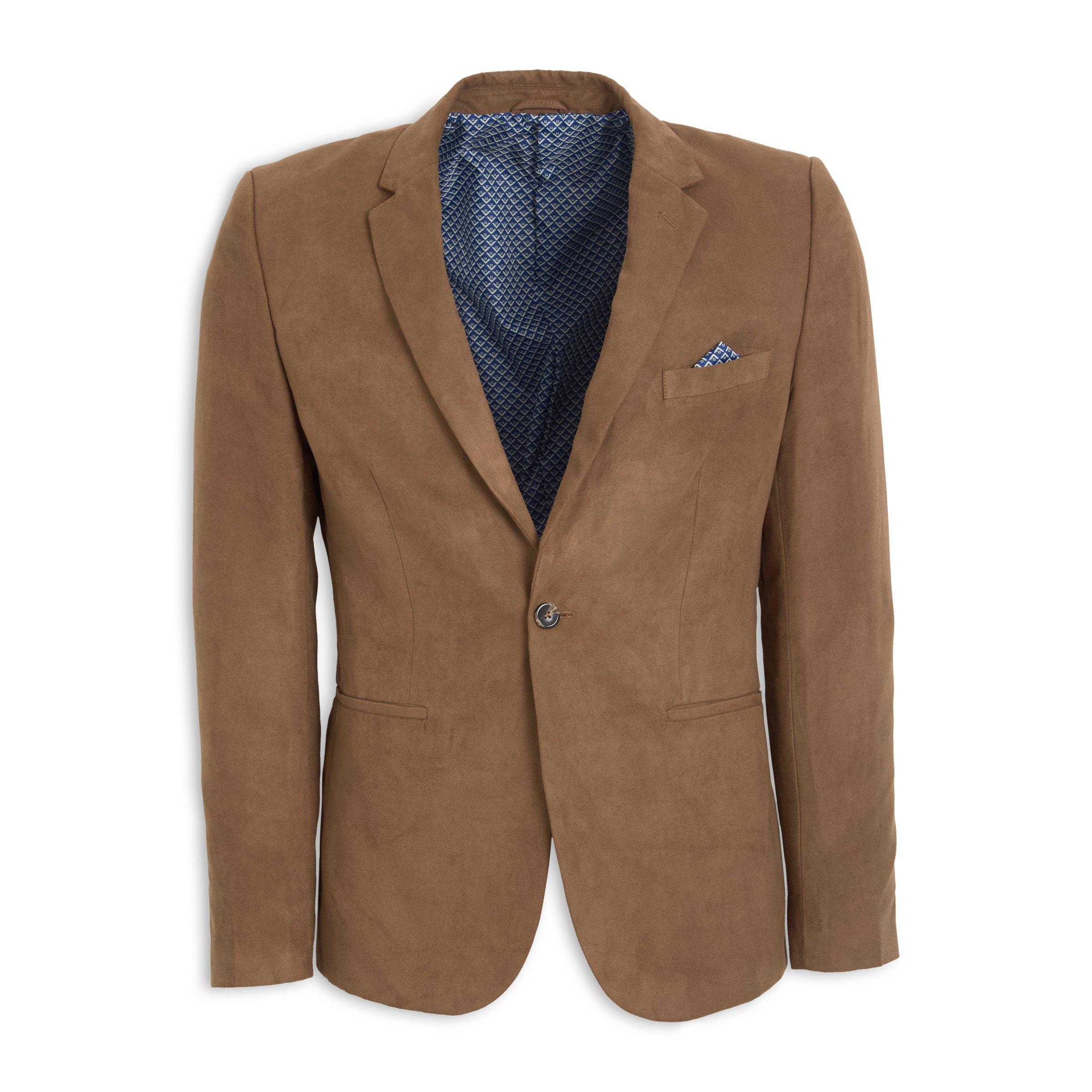 tan suede sport coat