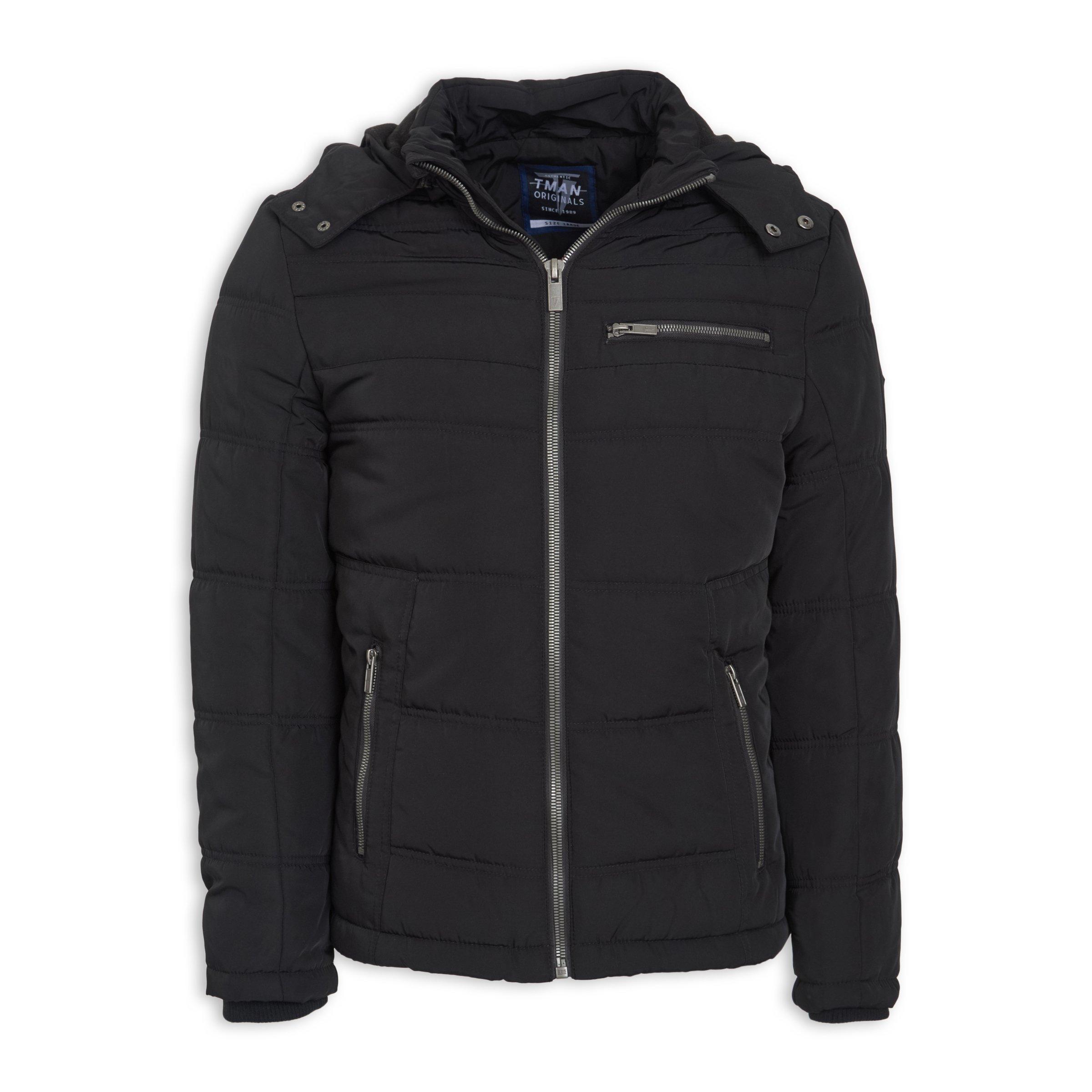 Buy Truworths Man Black Hooded Puffer Online Truworths
