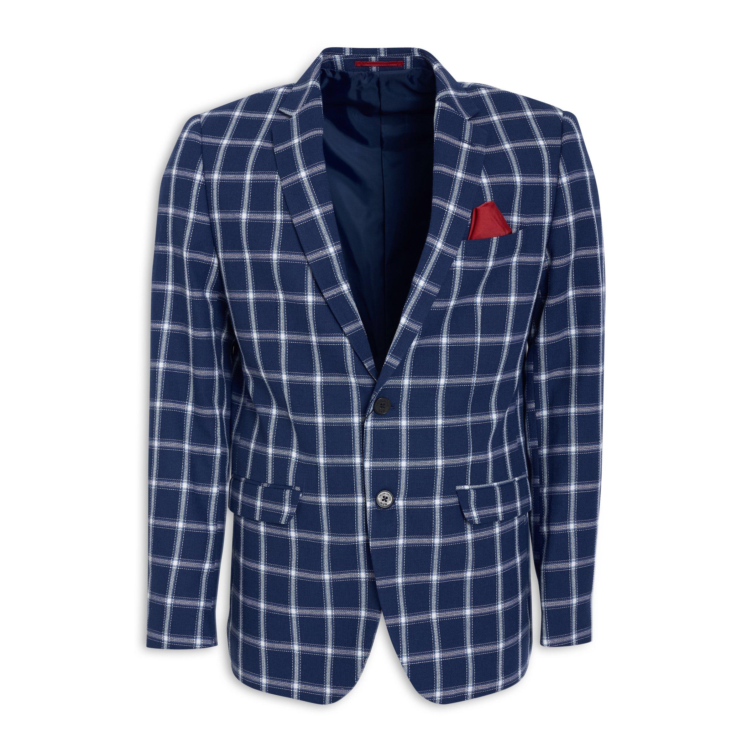 Buy Truworths Man Navy Check Blazer Online Truworths