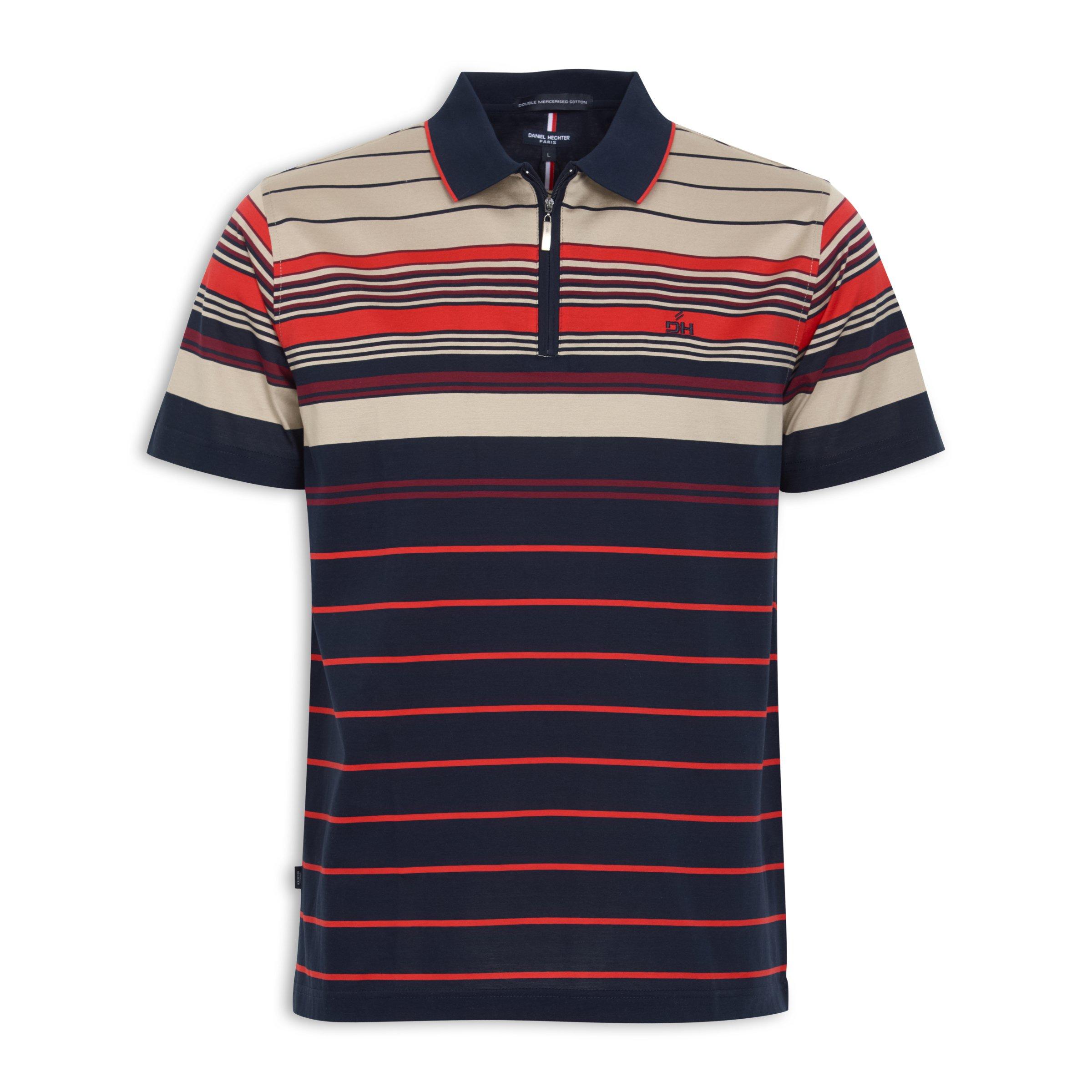 Buy Daniel Hechter Blue Striped Golf Tee Online | Truworths