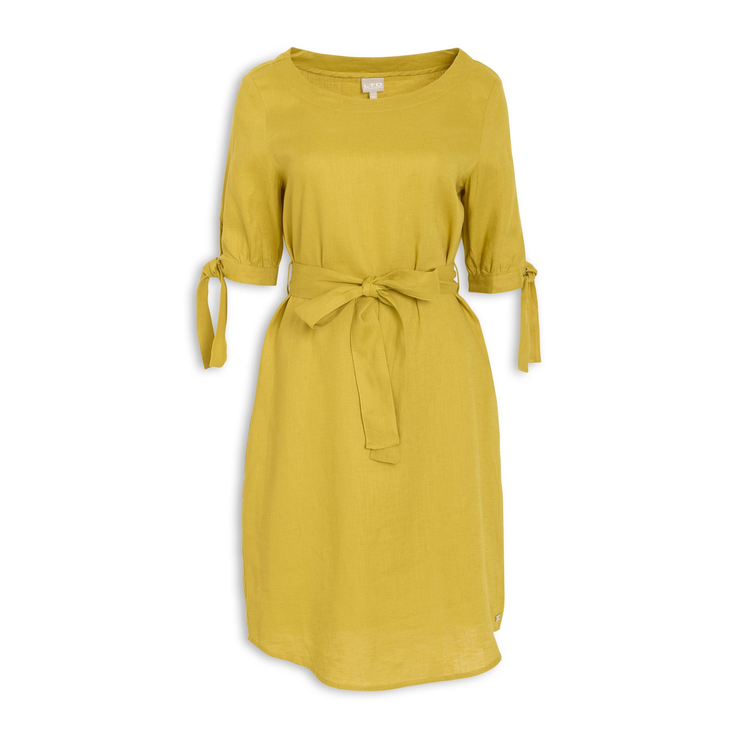 Buy LTD Woman Chartreuse Linen Dress Online Truworths