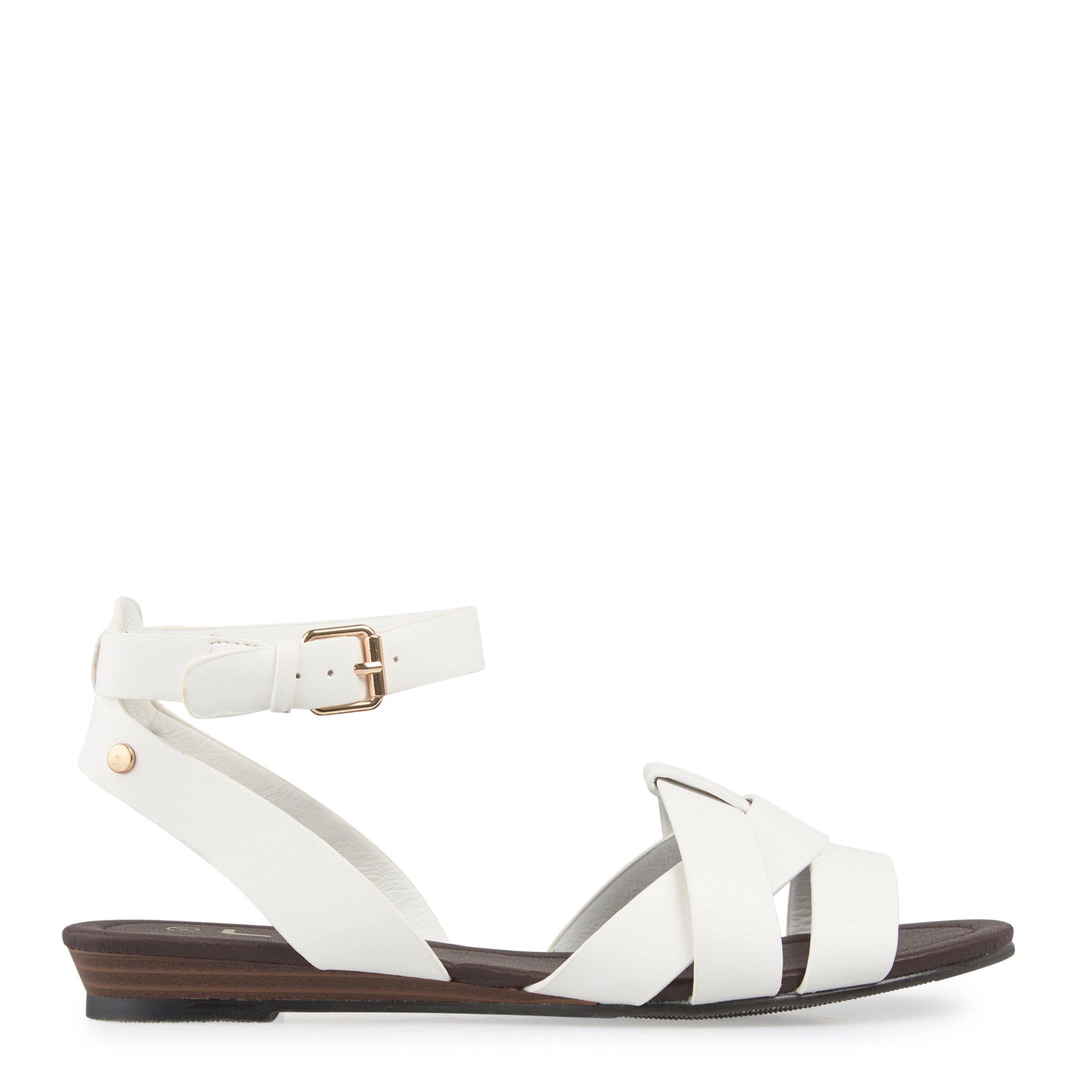 Buy LTD Woman White Interweave Sandal Online | Truworths