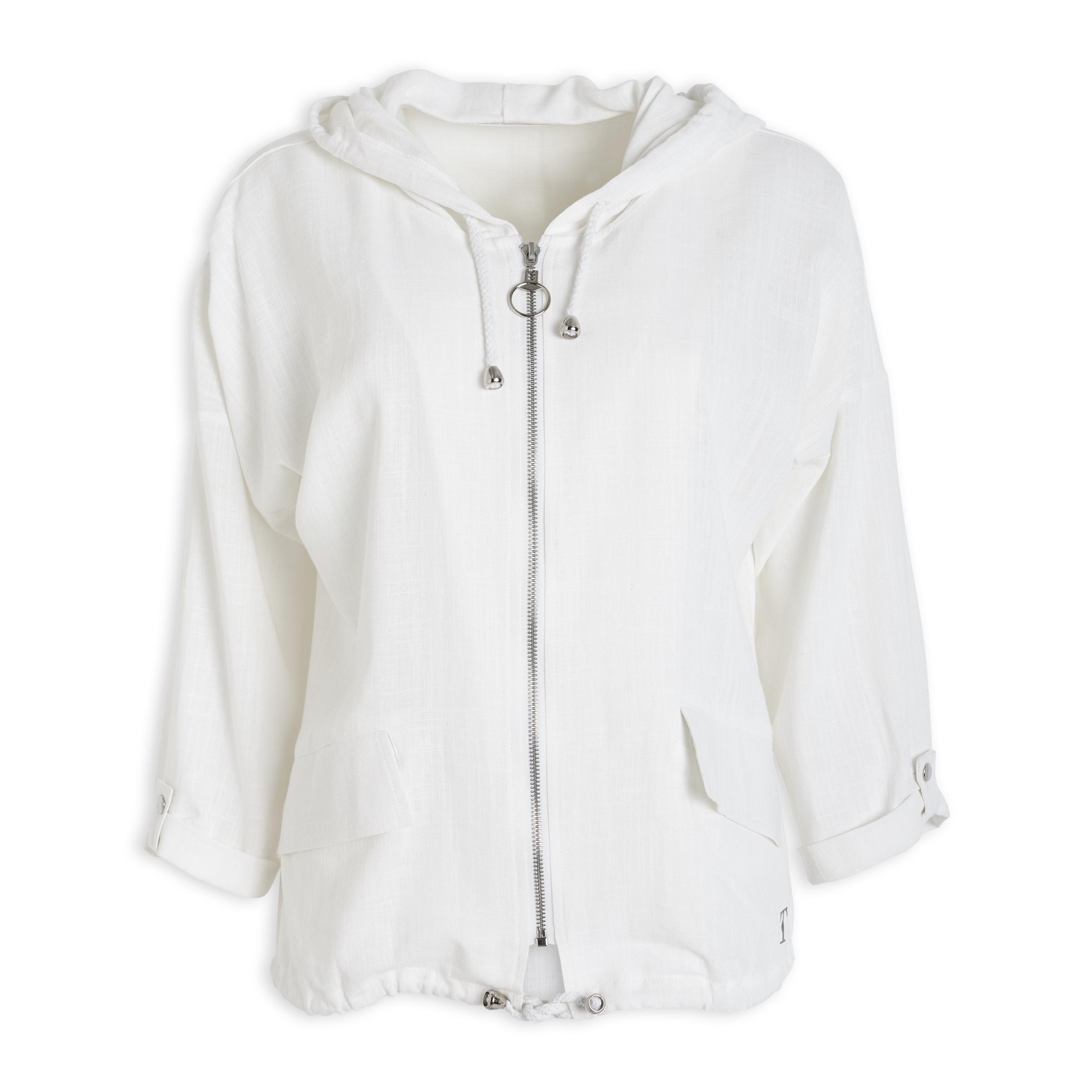 Buy TRS White Zip Thru Jacket Online Truworths