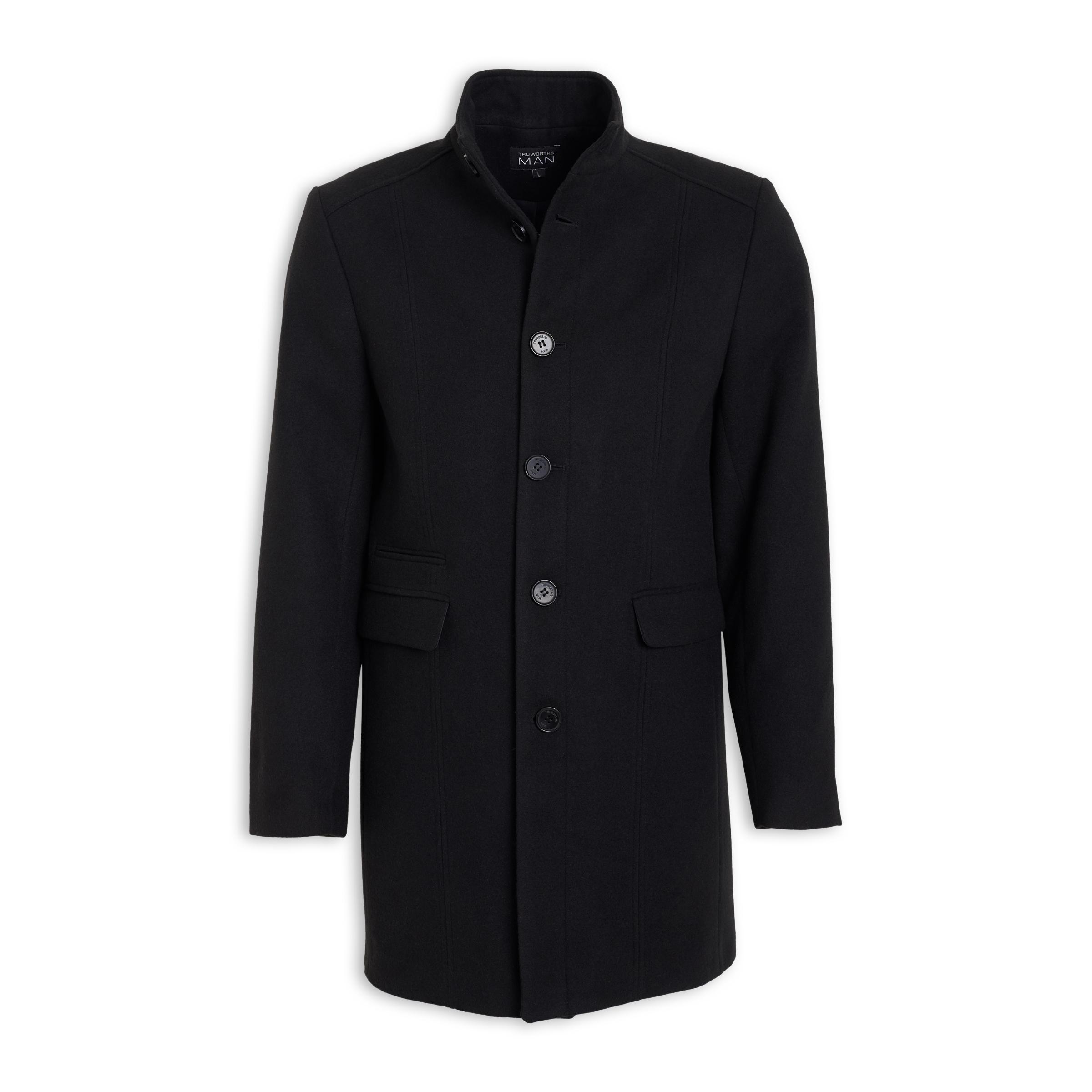 Black Melton Coat