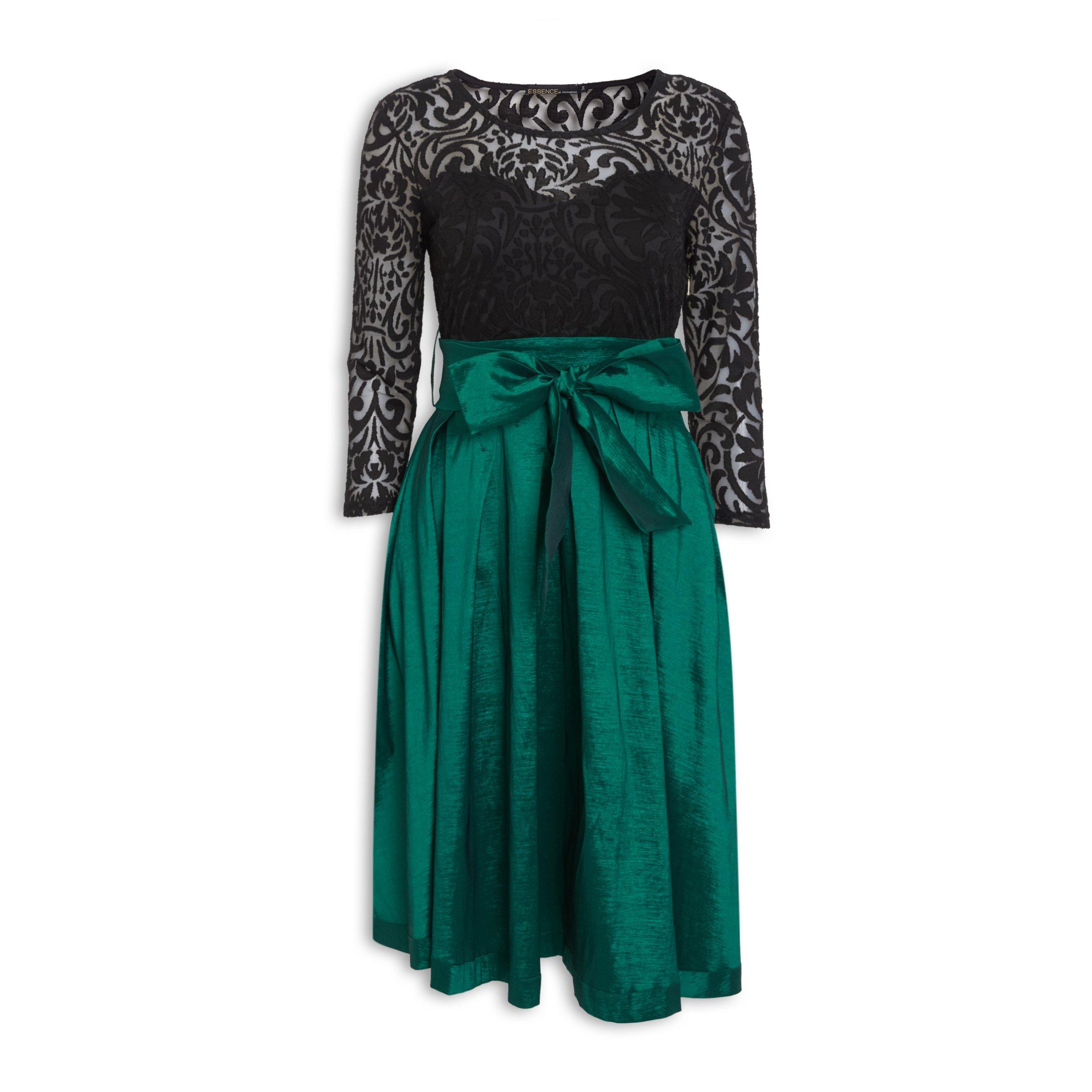 Buy Essence Green Lace Flare Dress Online Truworths