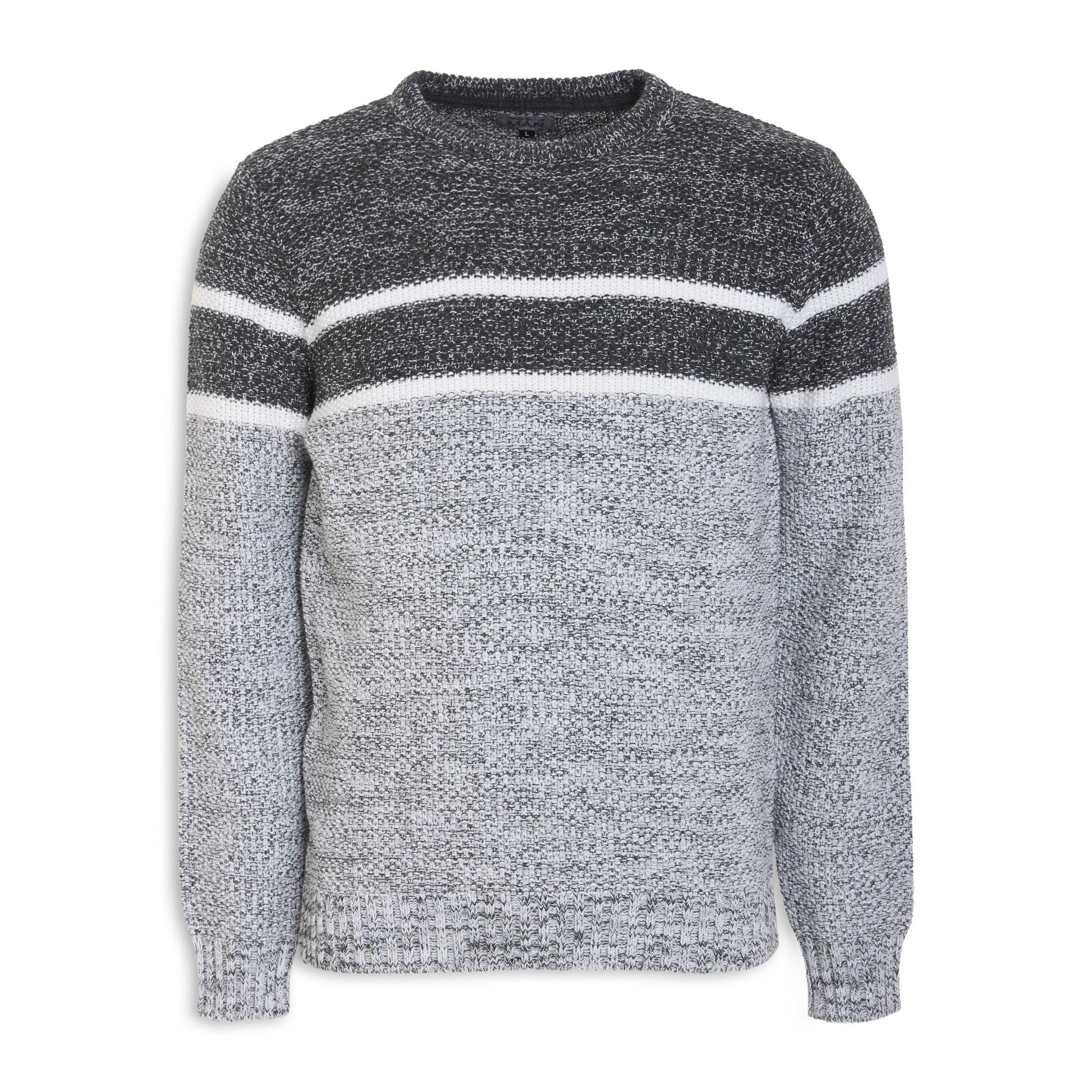 Buy Truworths Man Textured Stripe Crew Neck Online | Truworths