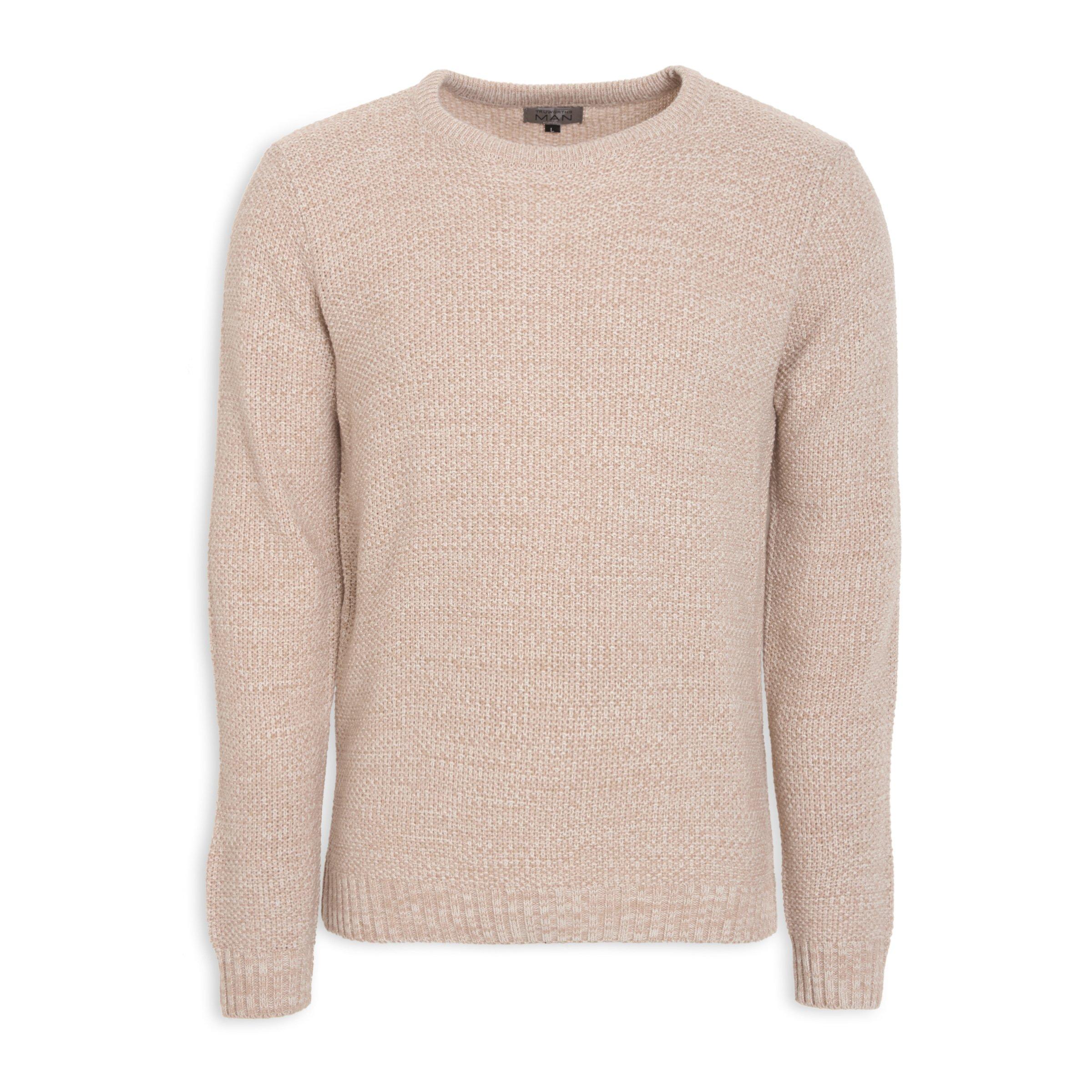 Buy Truworths Man Stone Knit Sweater Online | Truworths