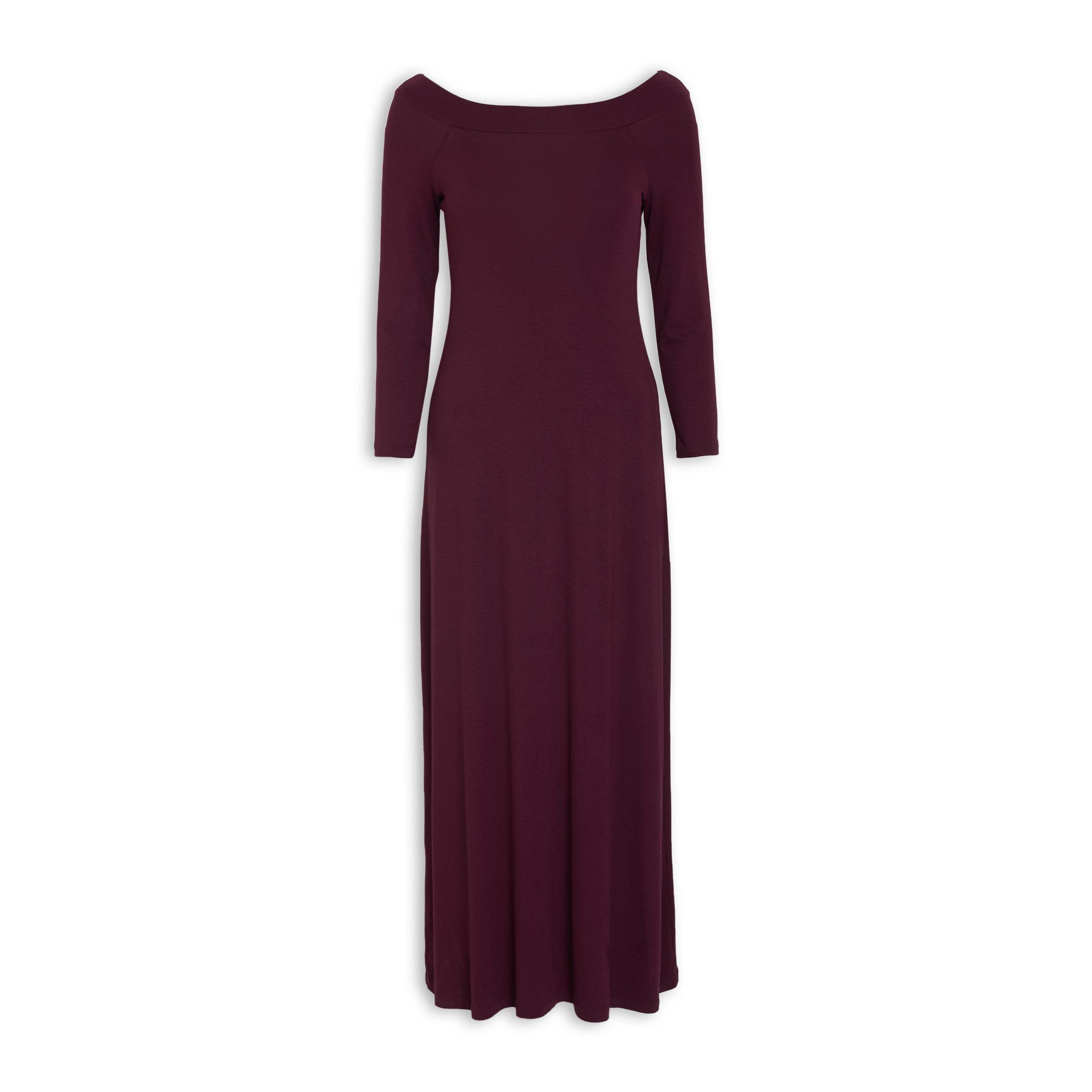 Buy Basix Burgundy Maxi Dress Online | Truworths